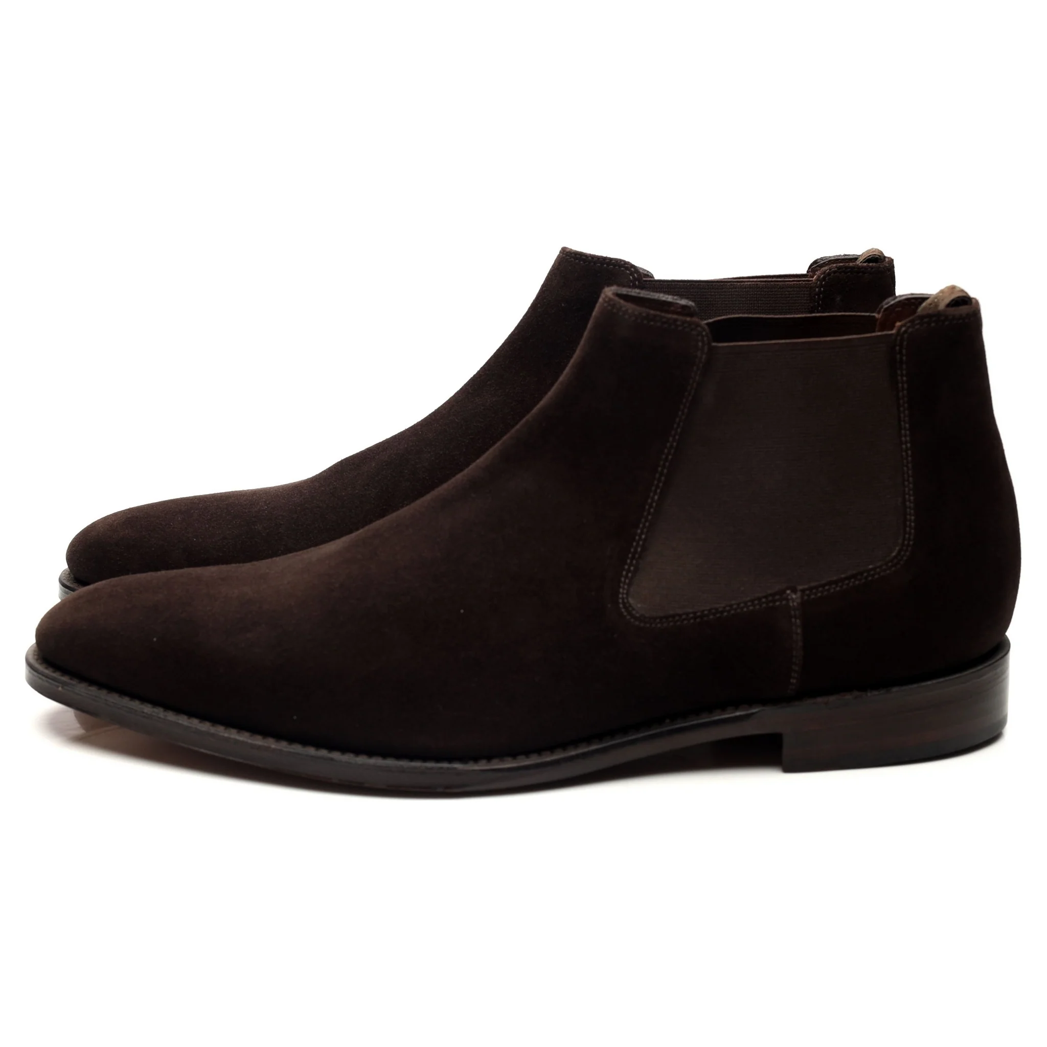 1880 ' Nene' Dark Brown Suede Boots UK 11 F - Image 2