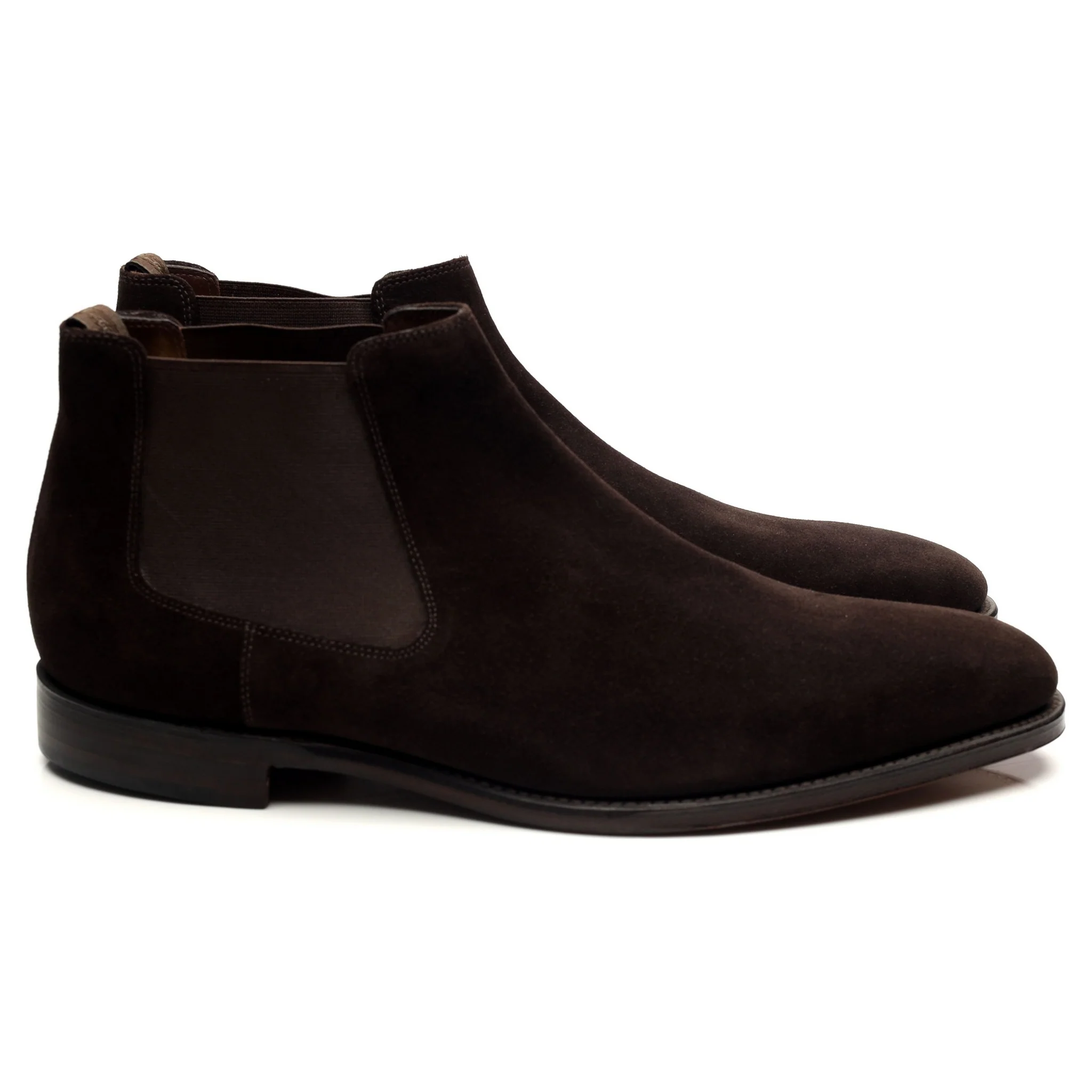 1880 ' Nene' Dark Brown Suede Boots UK 11 F - Image 6
