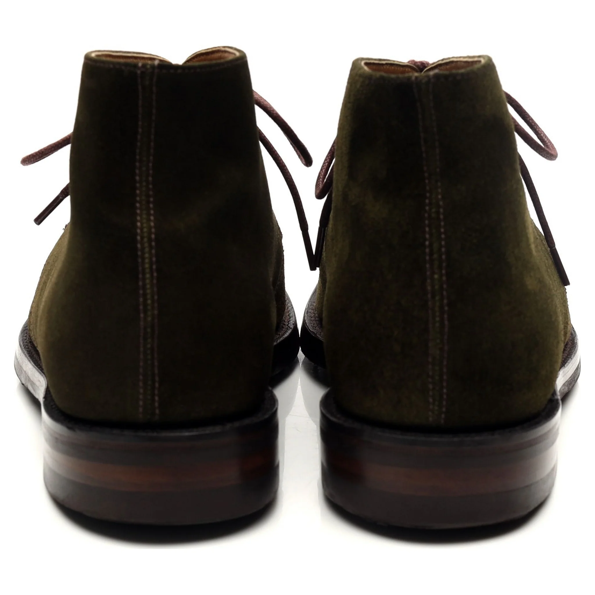 1880 'Pimlico' Dark Green Suede Chukka Boots UK 7.5 F - Image 4
