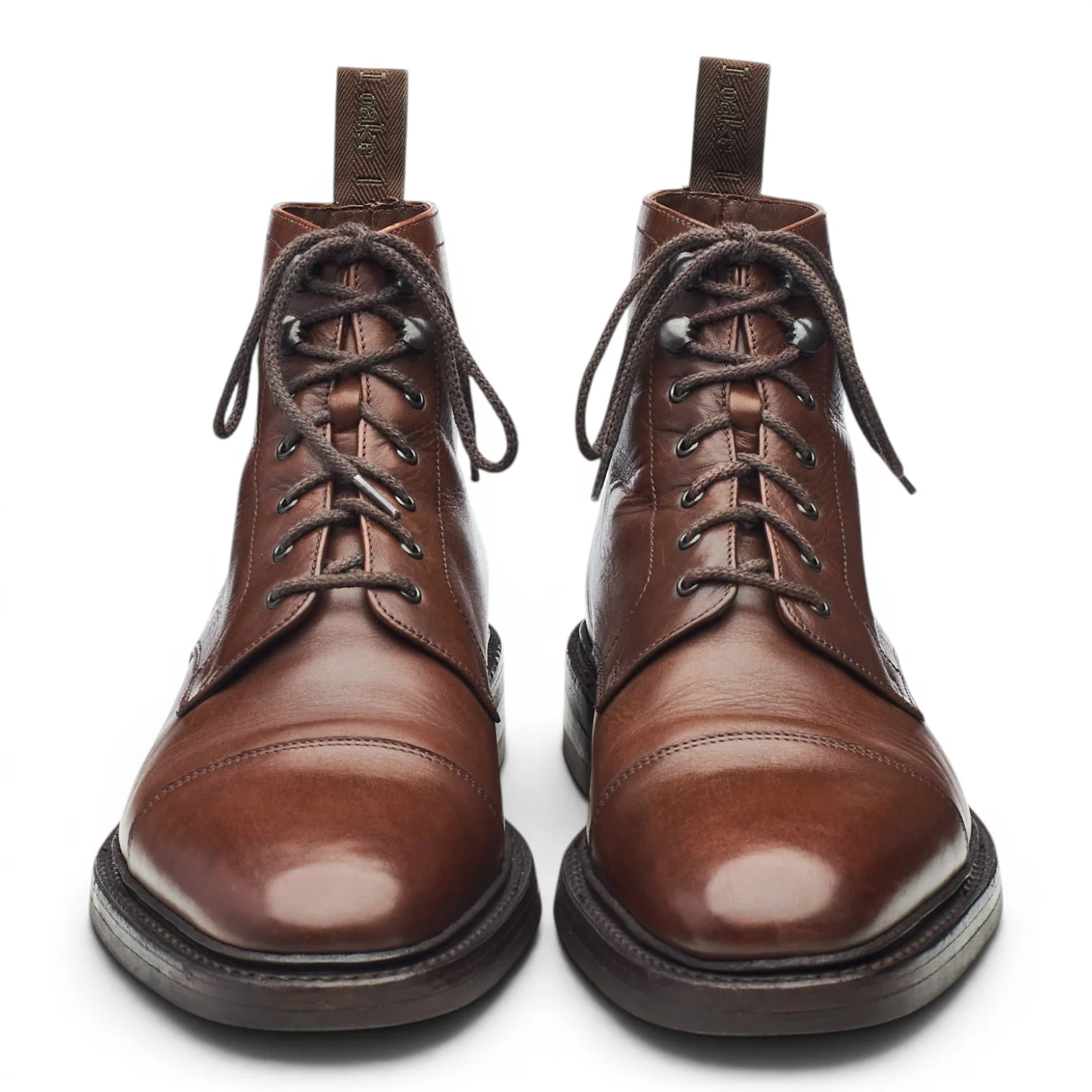 1880 'Roehampton' Dark Brown Leather Boots UK 8 F - Image 2
