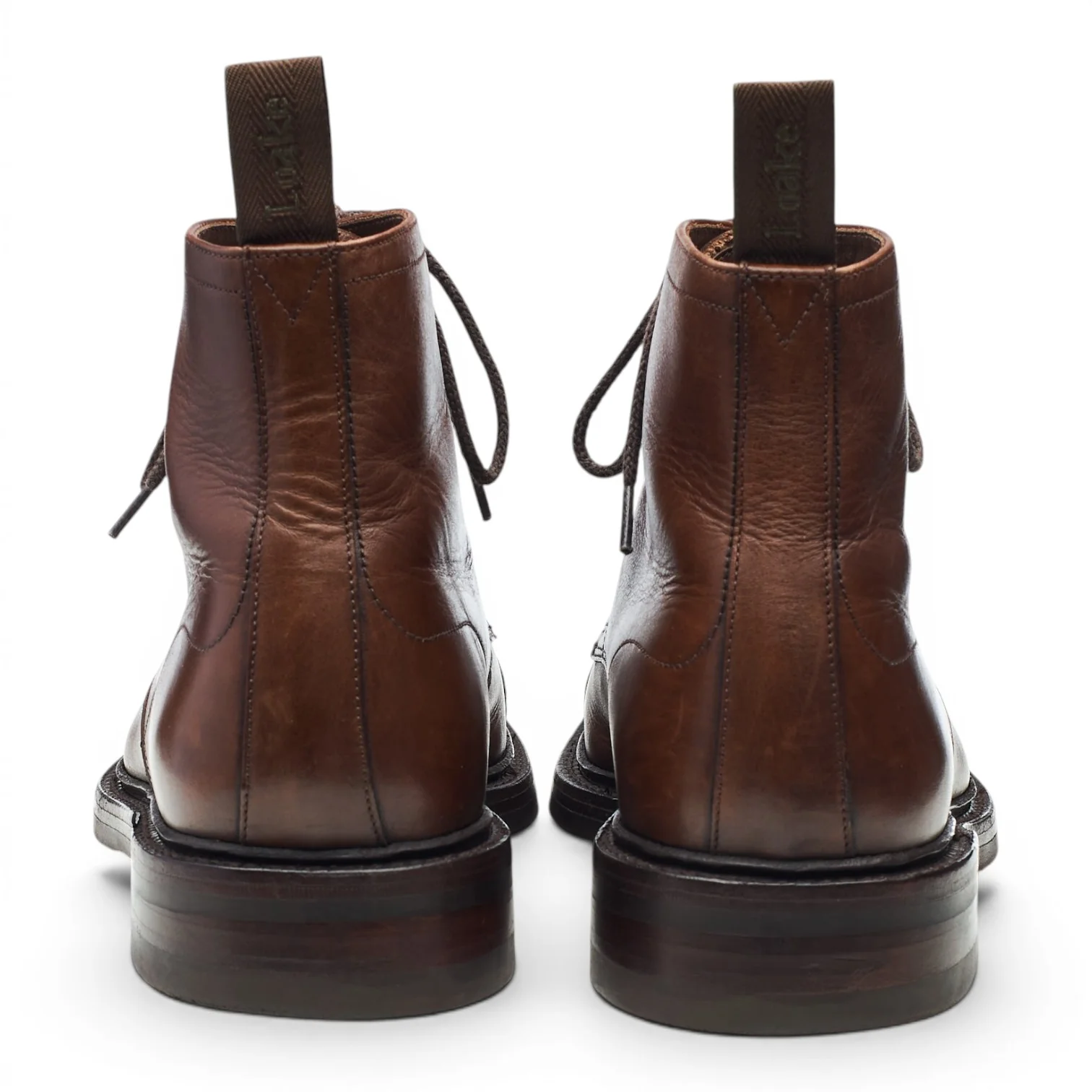 1880 'Roehampton' Dark Brown Leather Boots UK 8 F - Image 4