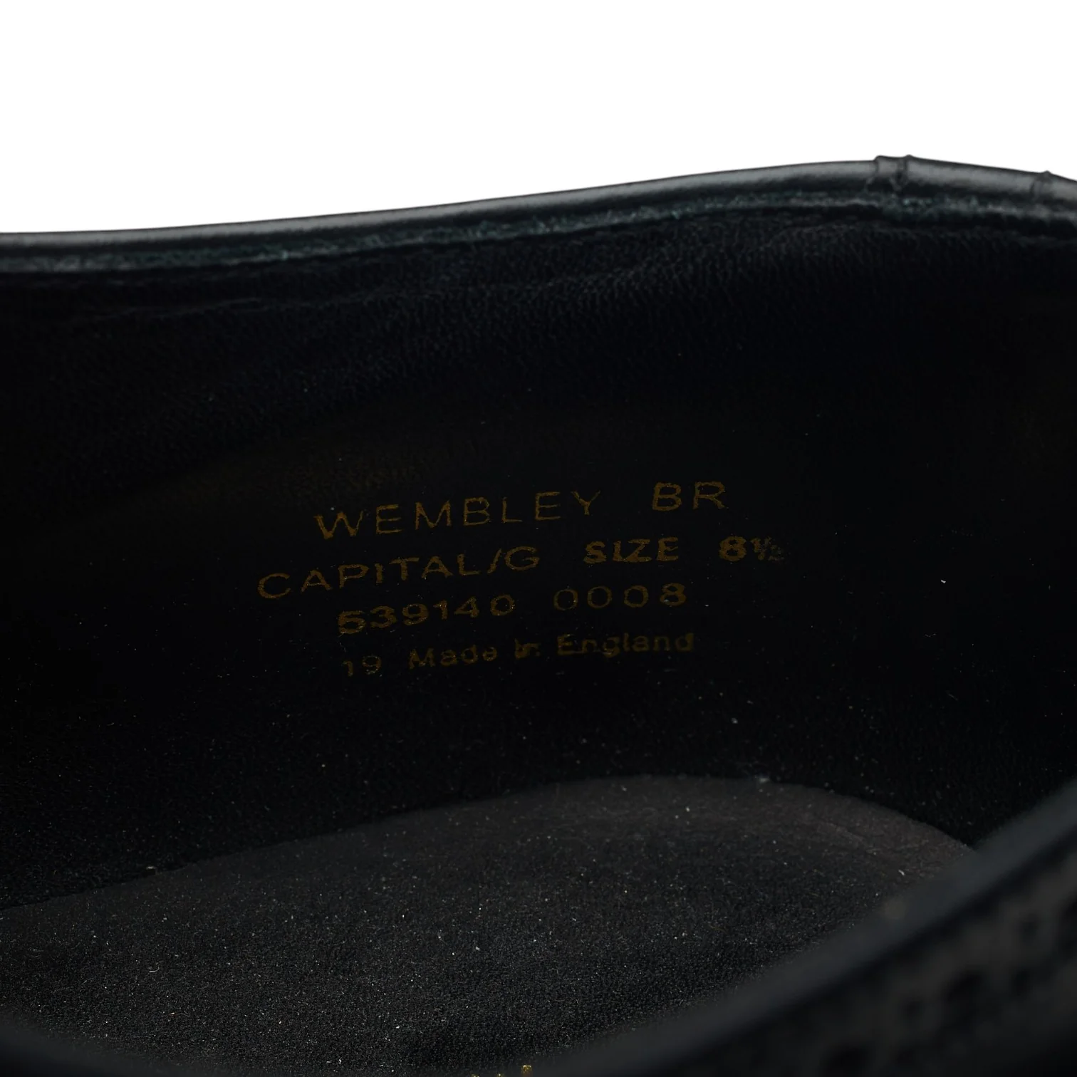 1880 'Wembley' Black Leather Derby Brogues UK 8.5 G - Image 7