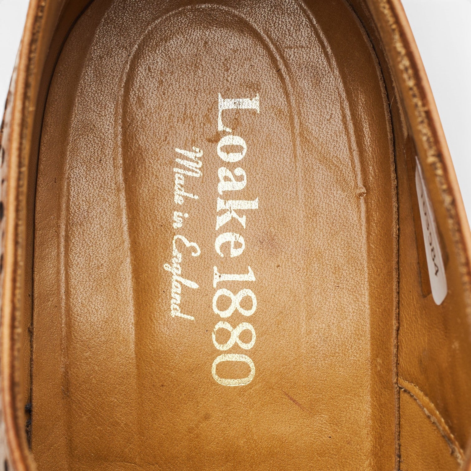 1880 'Worton' Tan Brown Leather Derby Brogues UK 11 G - Image 6