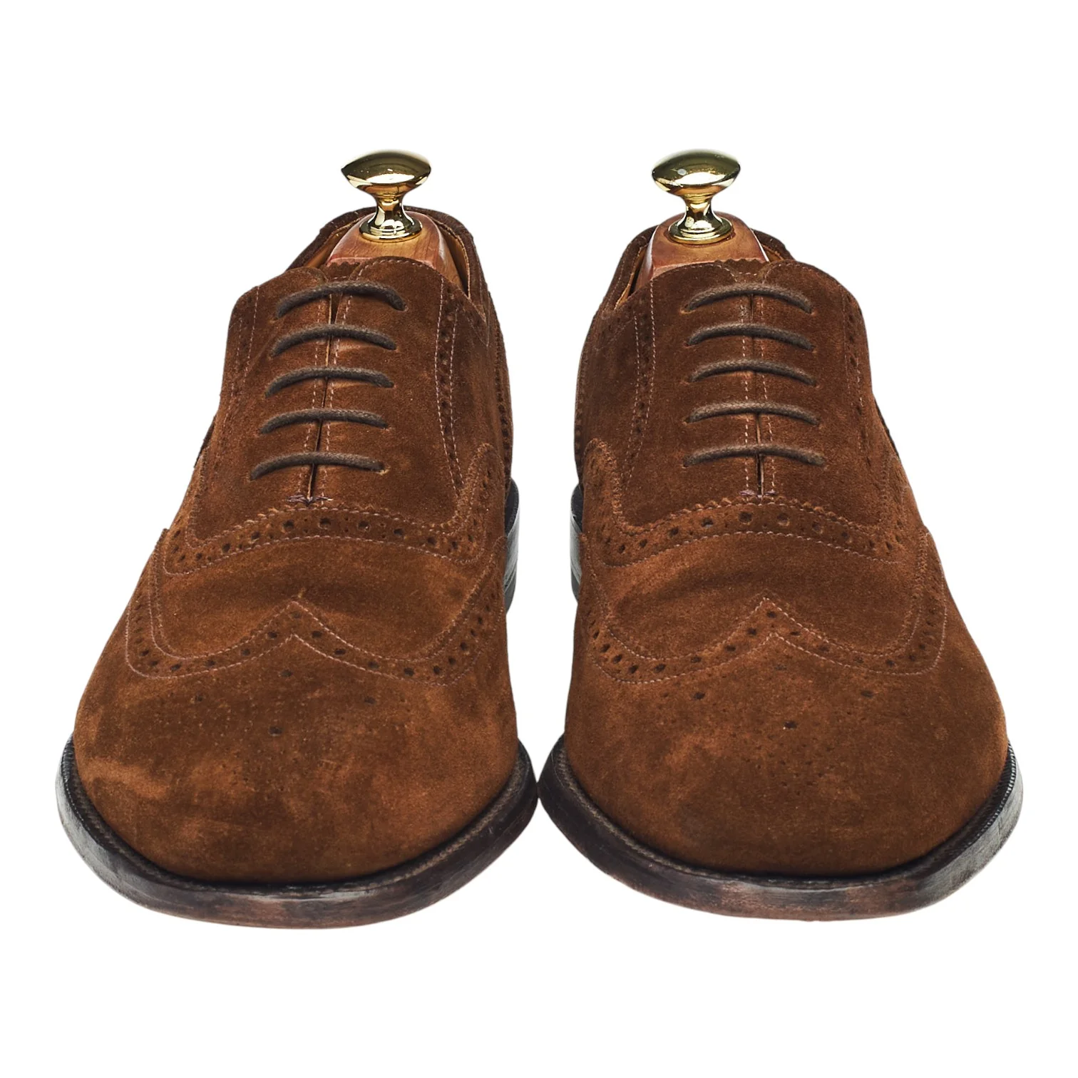 '202' Snuff Brown Suede Oxford Brogues UK 8 G - Image 2