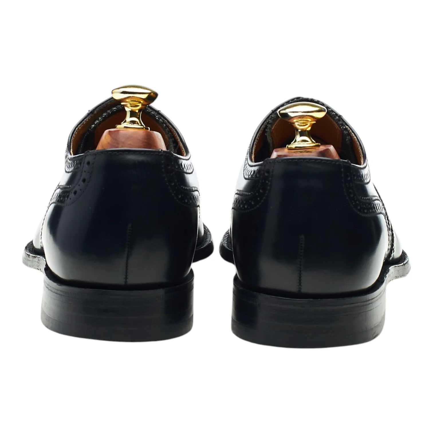 '202B' Black Leather Oxford Brogues UK 7.5 G - Image 4