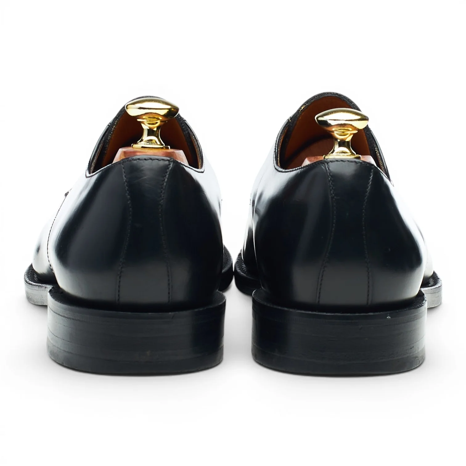 '205B' Black Leather Derby UK 7.5 F - Image 4