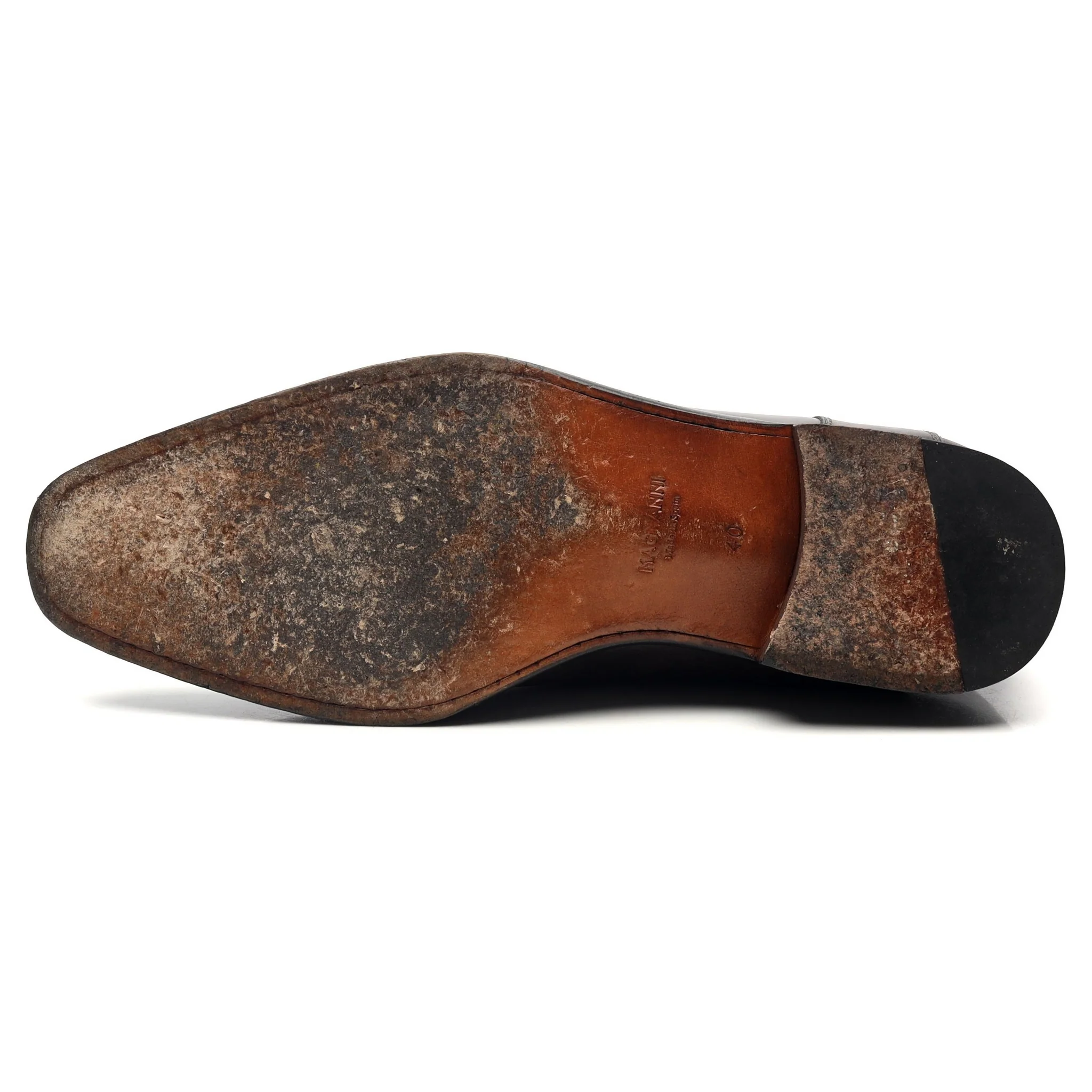 Grey Leather Oxford UK 6 EU 40 - Image 10