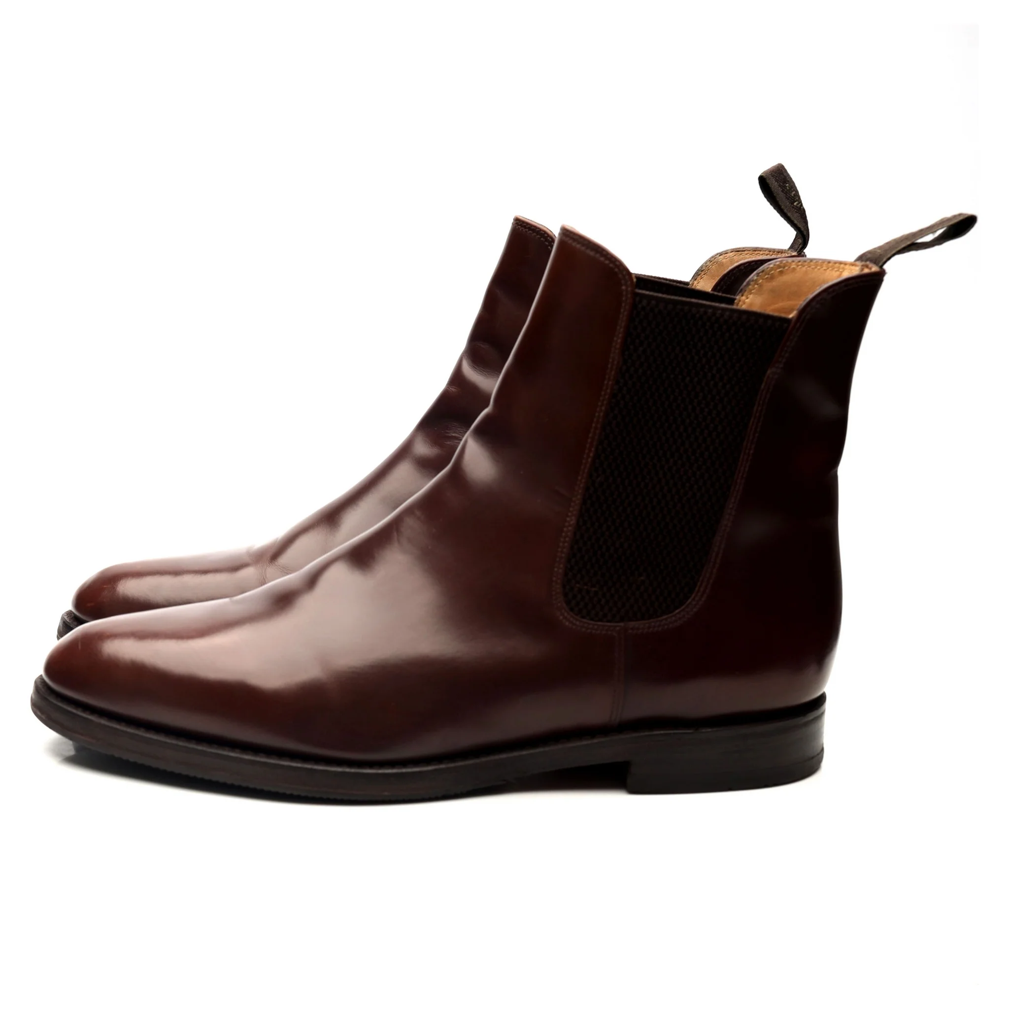 '290' Brown Leather Chelsea Boots UK 10 F - Image 2
