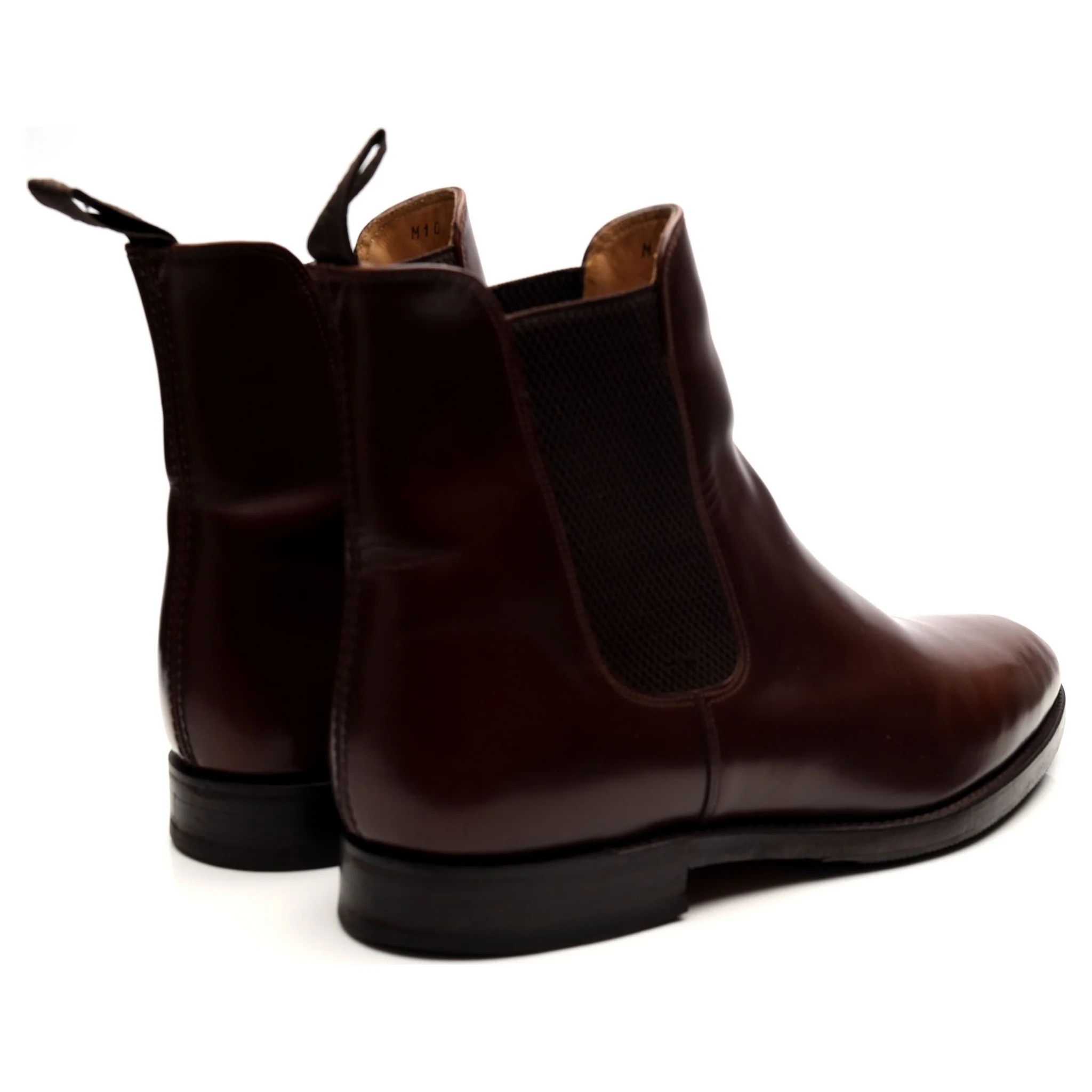 '290' Brown Leather Chelsea Boots UK 10 F - Image 5