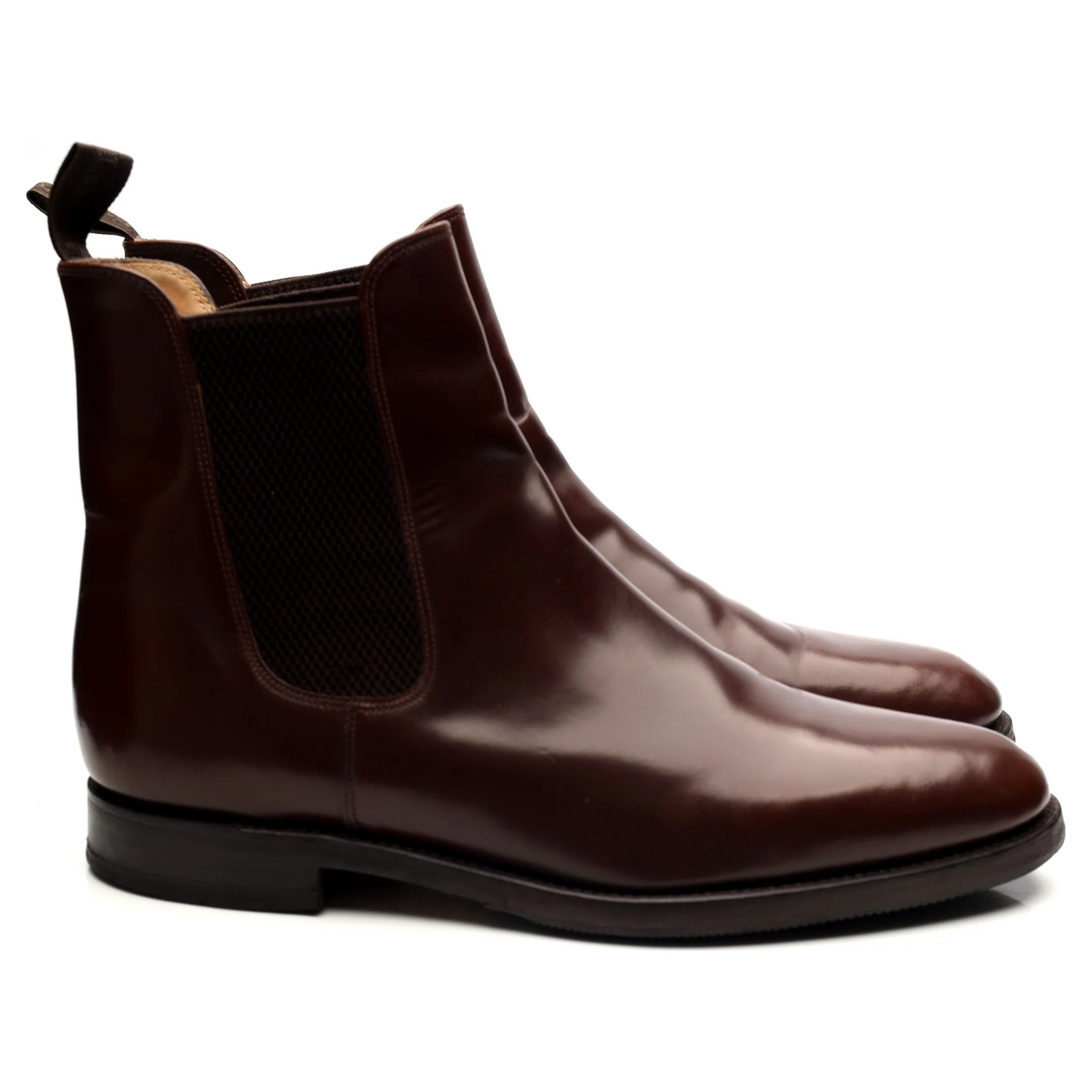 '290' Brown Leather Chelsea Boots UK 10 F - Image 6