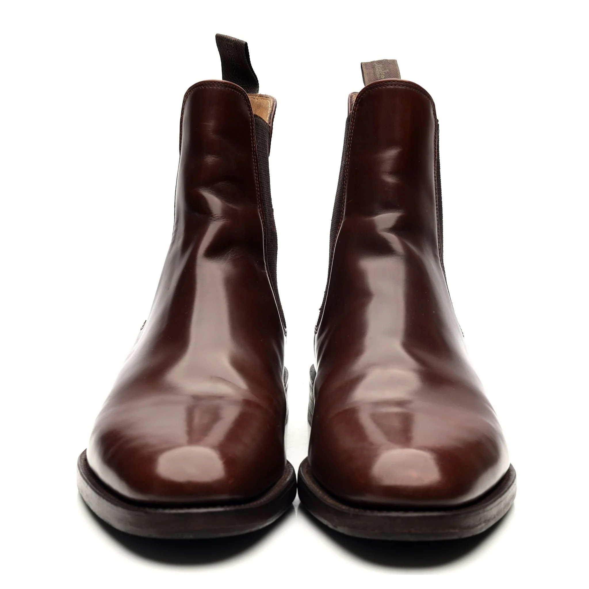 '290' Brown Leather Chelsea Boots UK 10 F - Image 8