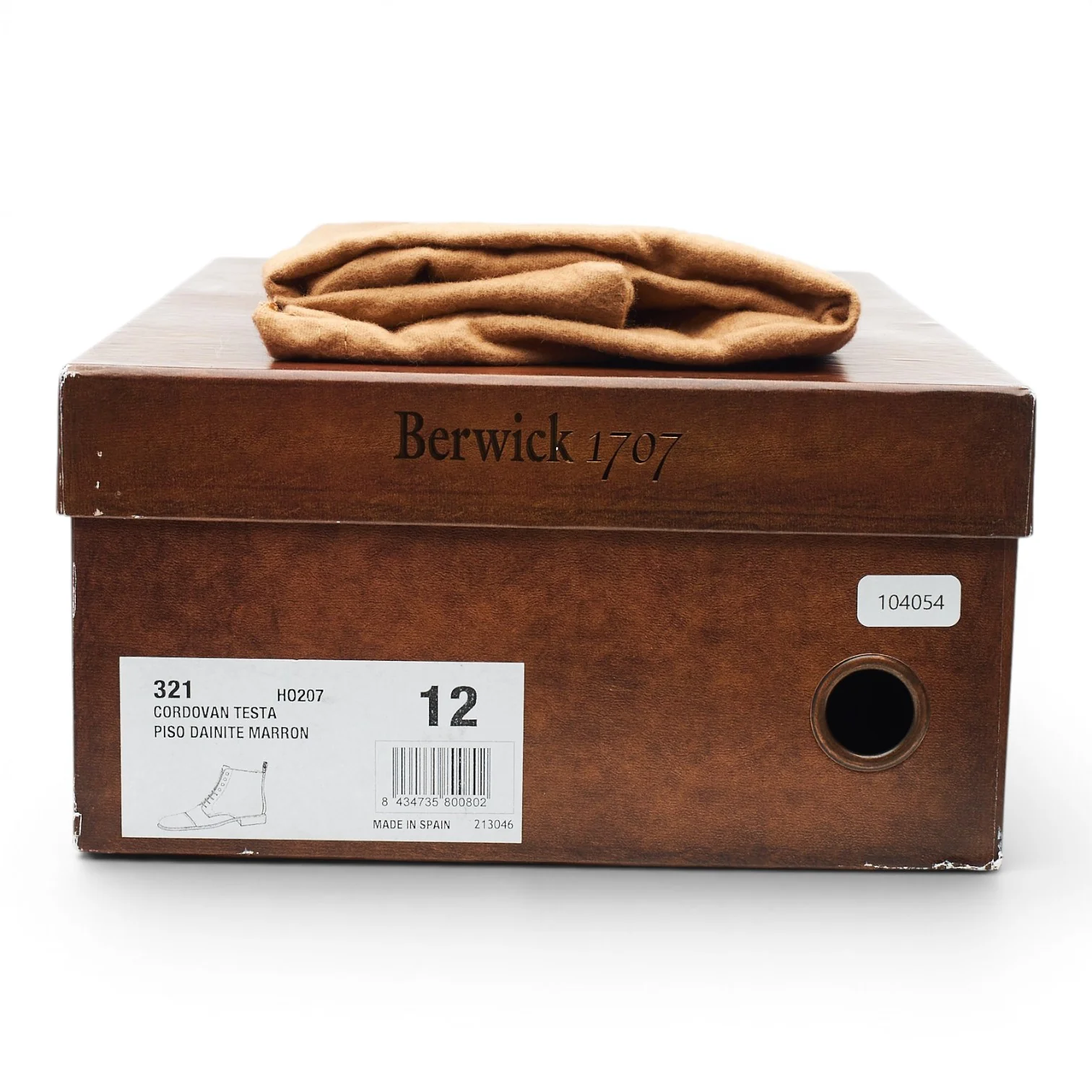 '321' Brown Cordovan Leather Boots UK 12 - Image 8