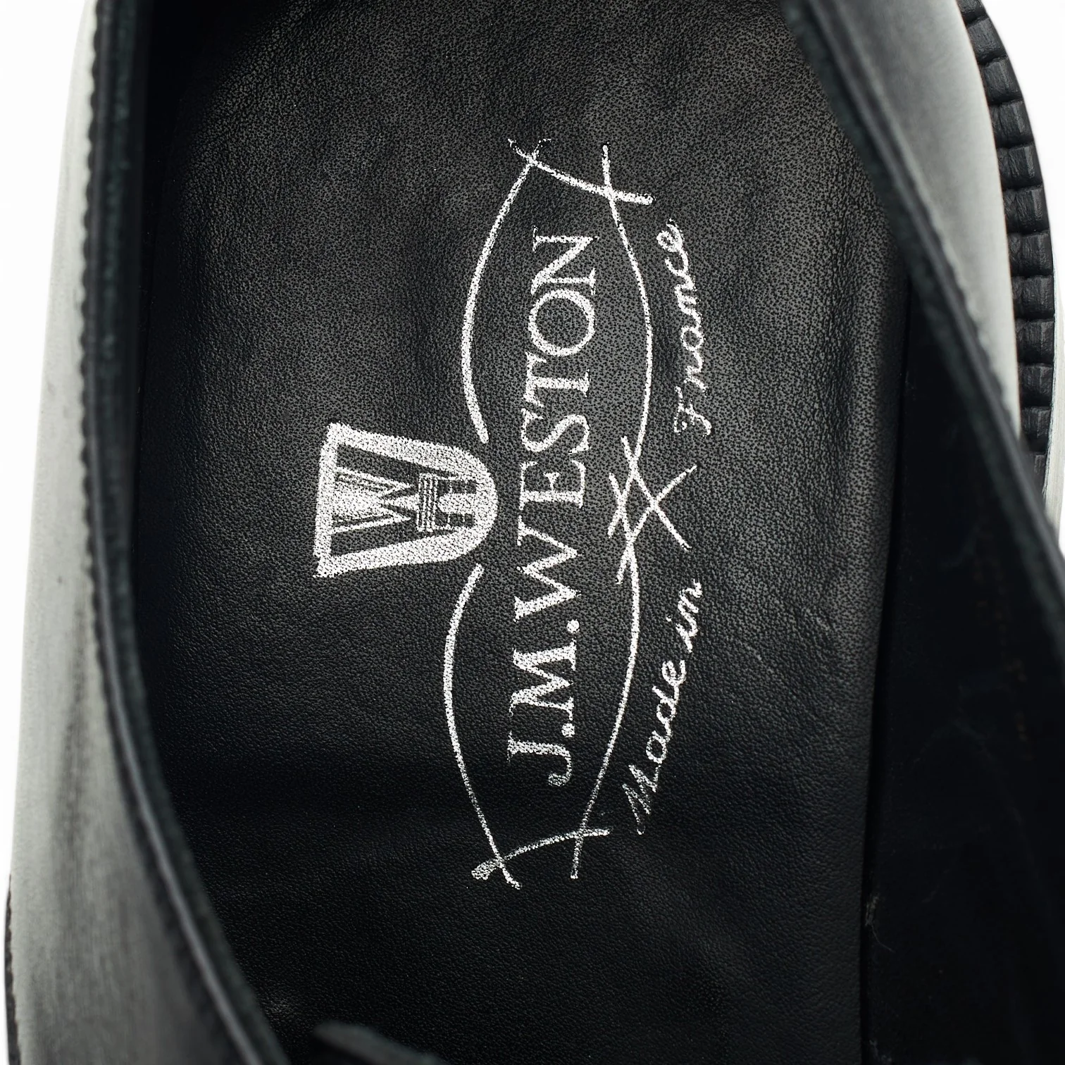 '353' Black Leather Derby 8 D UK 8.5 - Image 6