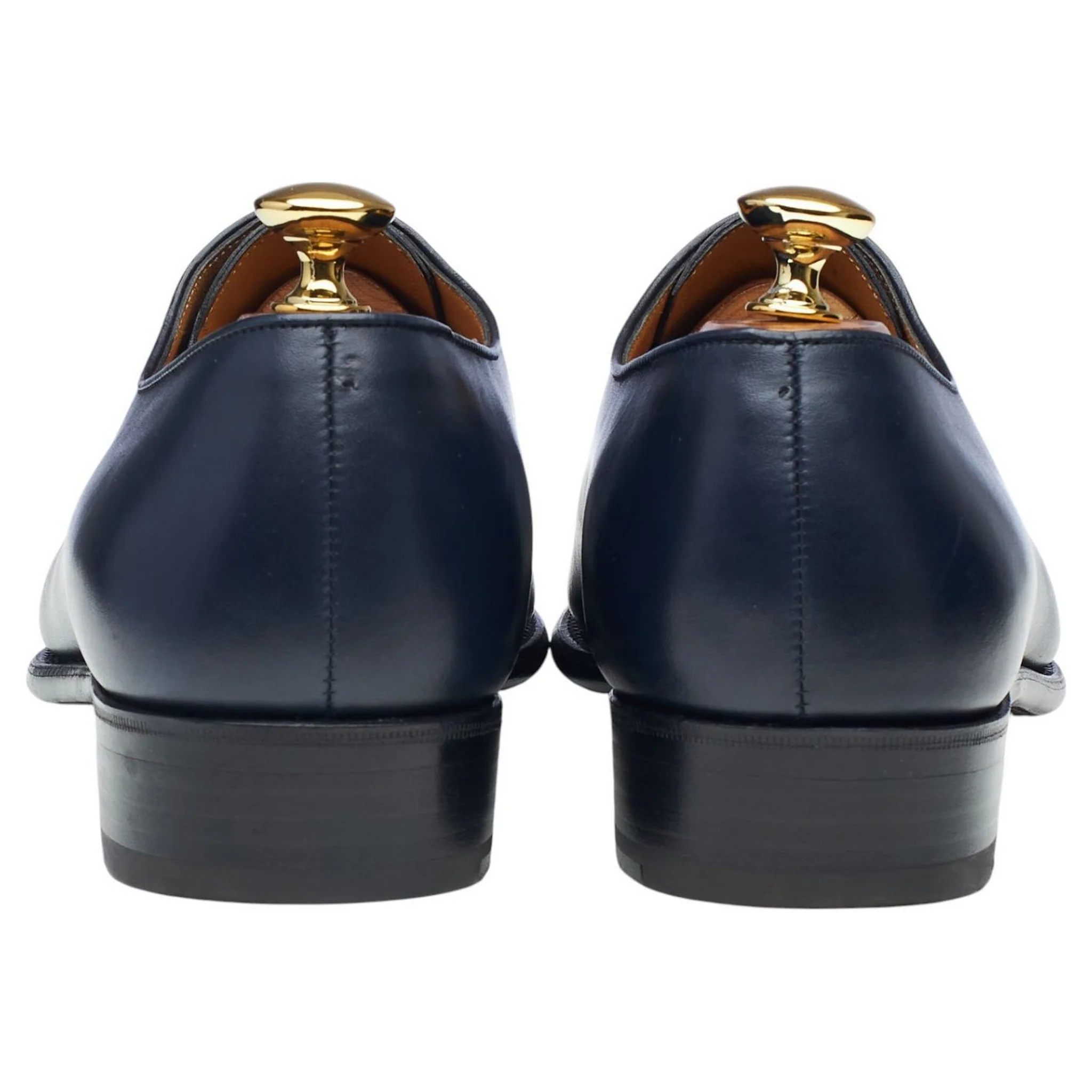 '402 Flore' Navy Blue Leather Wholecut Oxford 6.5 E UK 7 - Image 4