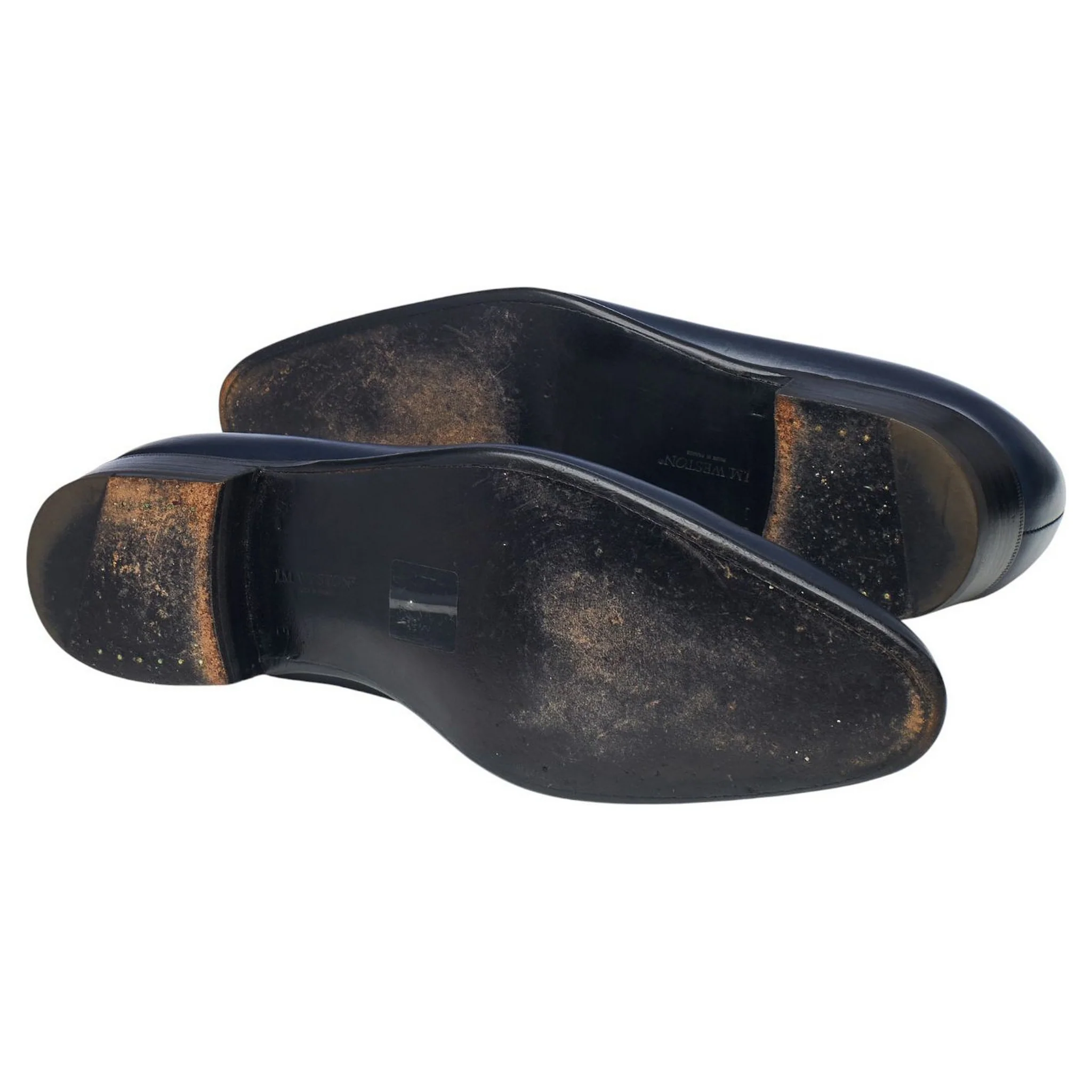 '402 Flore' Navy Blue Leather Wholecut Oxford 6.5 E UK 7 - Image 5