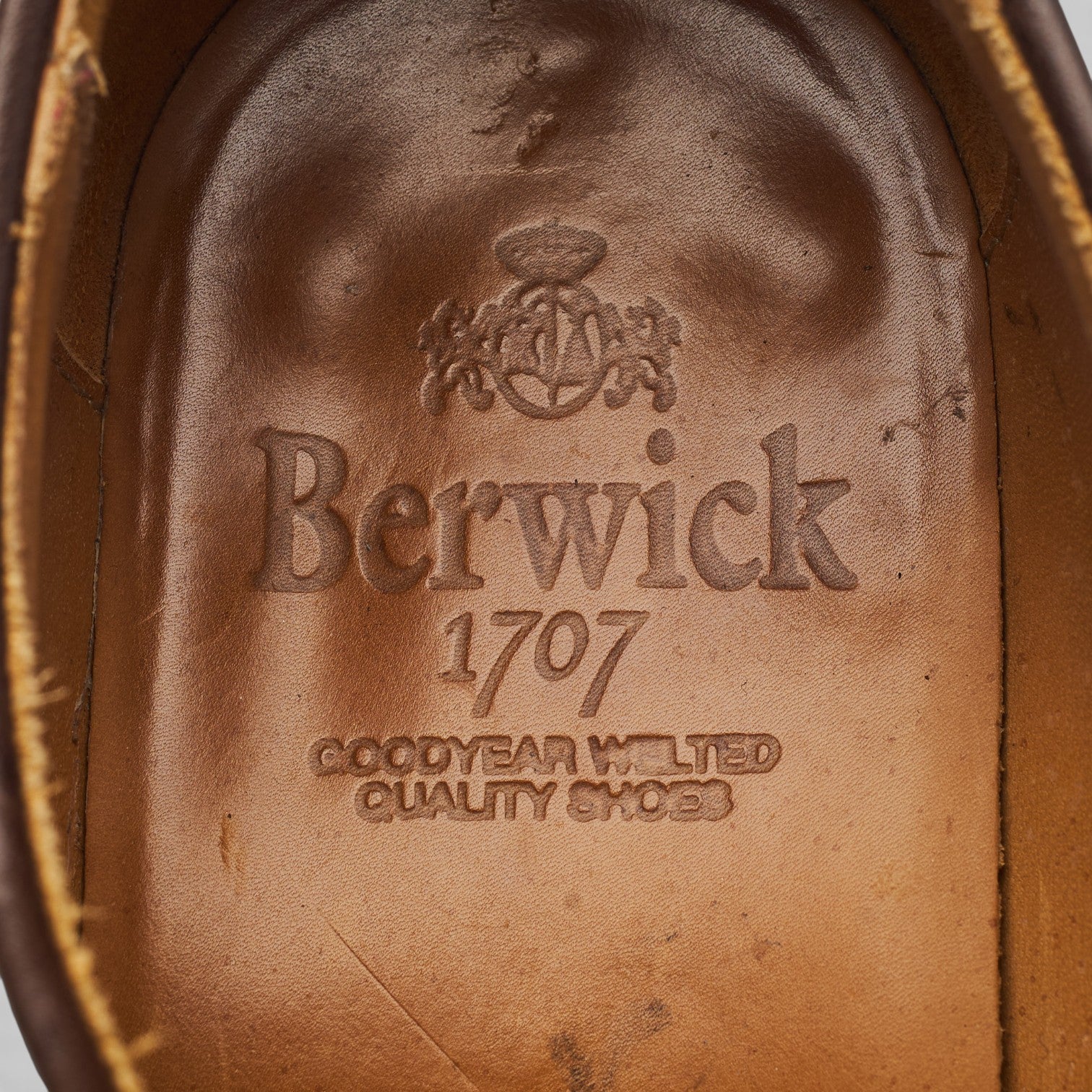 '4169' Brown Grain Leather Derby UK 7 - Image 6