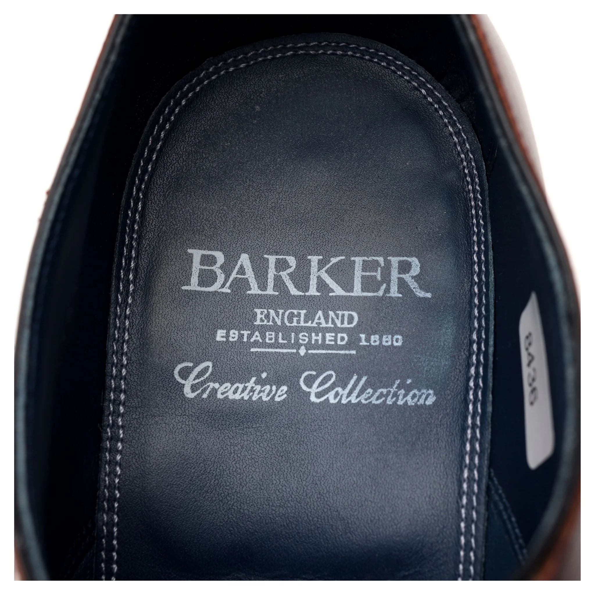 'Harry' Burgundy / Navy Blue Leather Oxford UK 7.5 F - Image 6