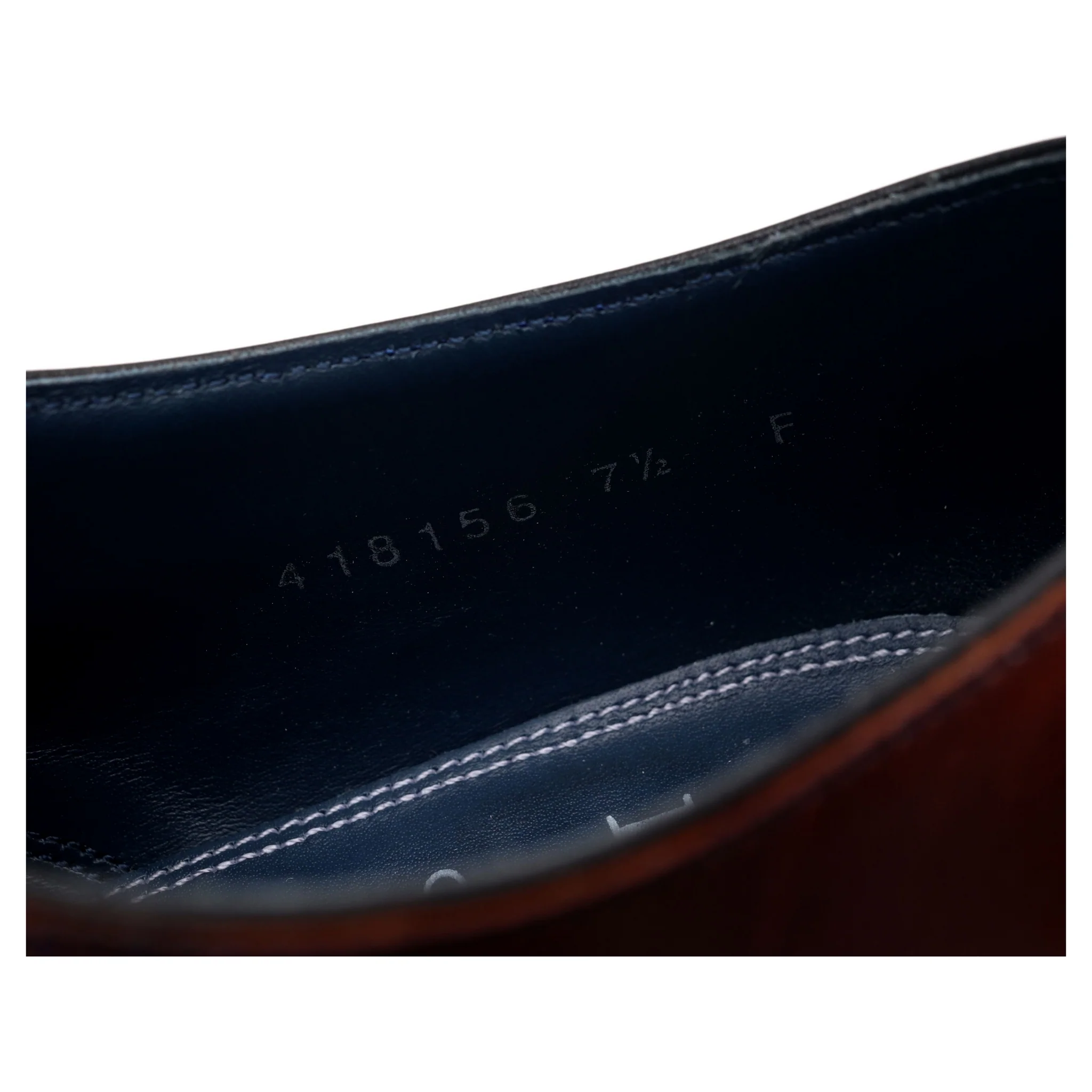 'Harry' Burgundy / Navy Blue Leather Oxford UK 7.5 F - Image 7