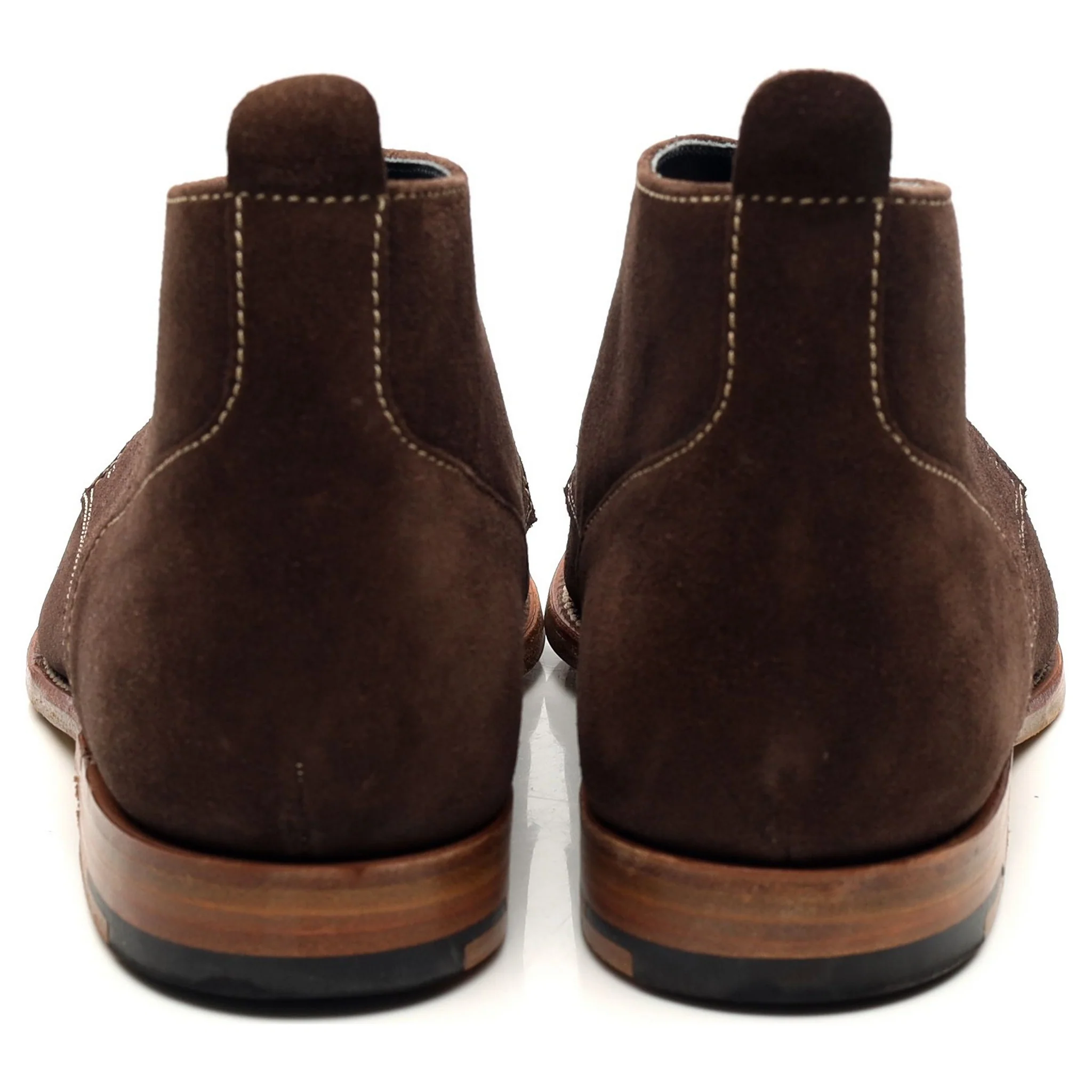 'Lucius' Dark Brown Suede Boots UK 8.5 F - Image 4