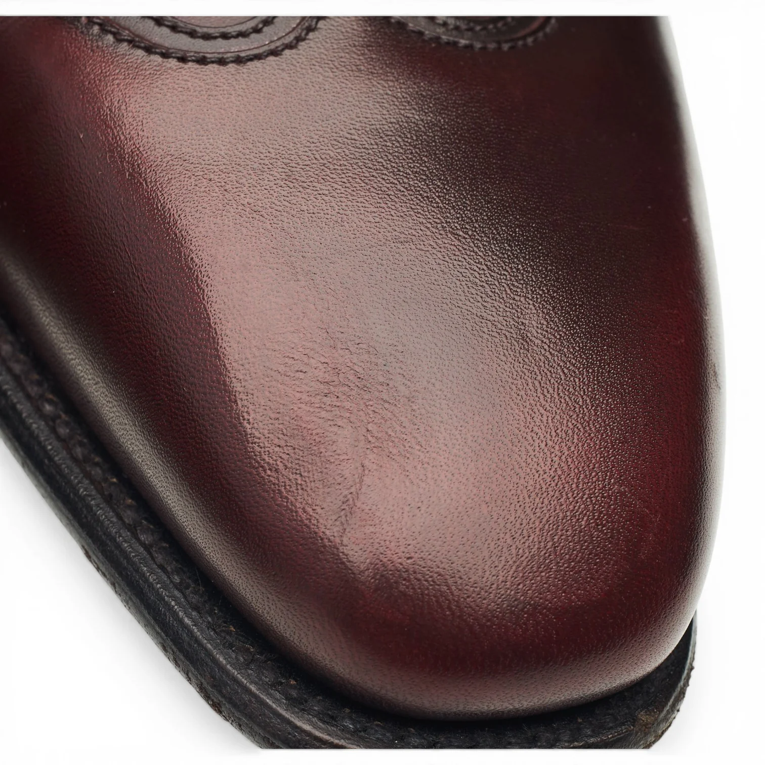 '423' Burgundy Leather Oxford 9 E UK 9.5 - Image 4