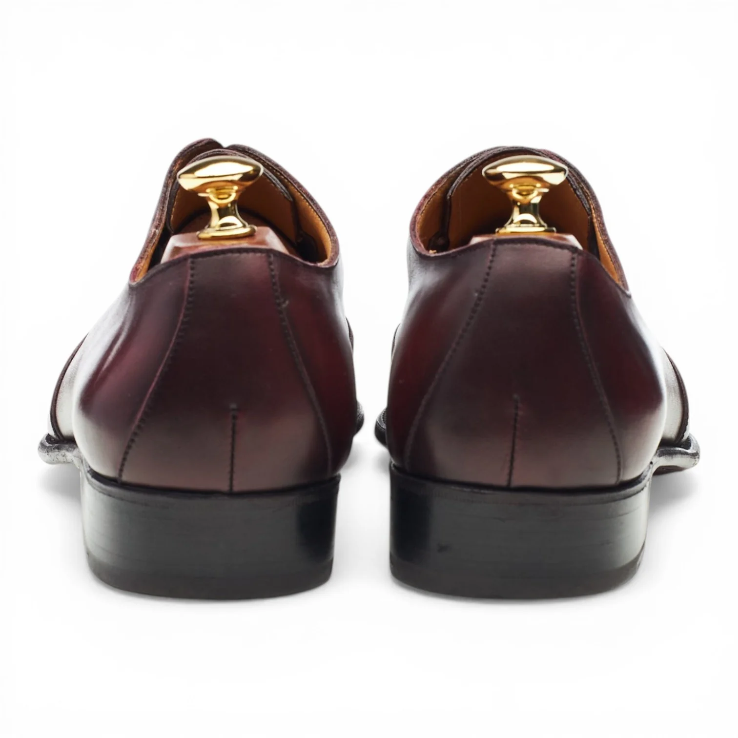 '423' Burgundy Leather Oxford 9 E UK 9.5 - Image 5