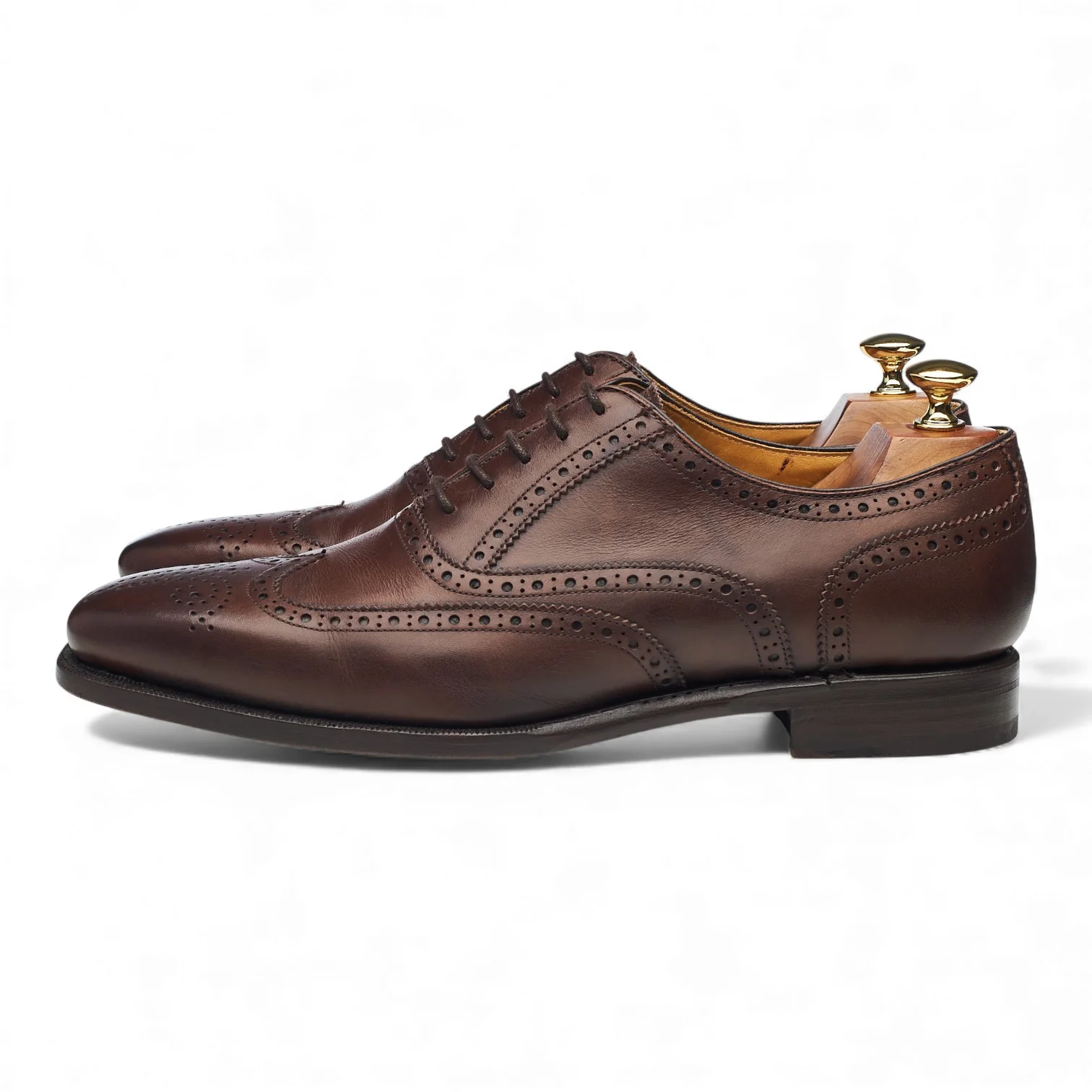 '4475' Dark Brown Leather Oxford Brogues UK 9 - Image 3