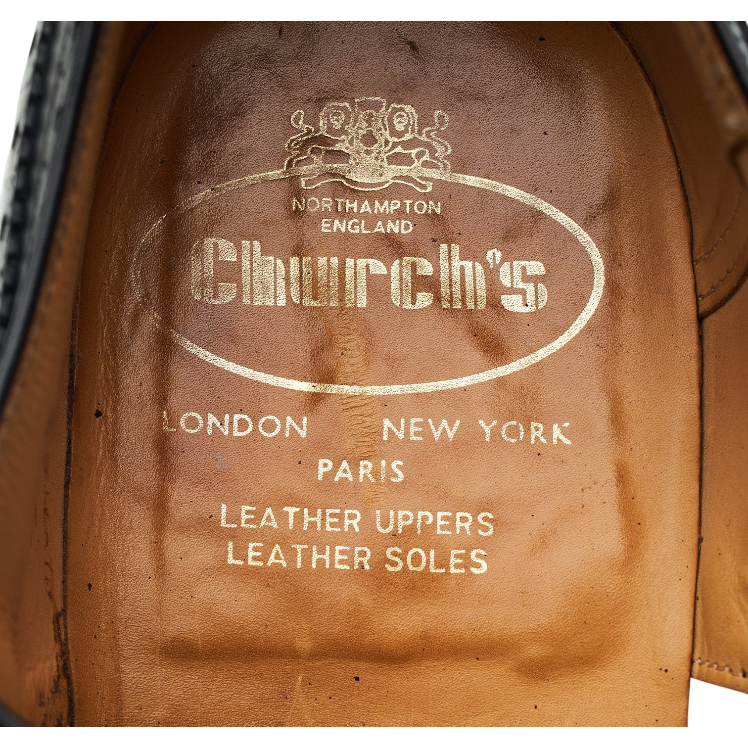 Black Leather Oxford Brogues UK 8.5 G - Image 6