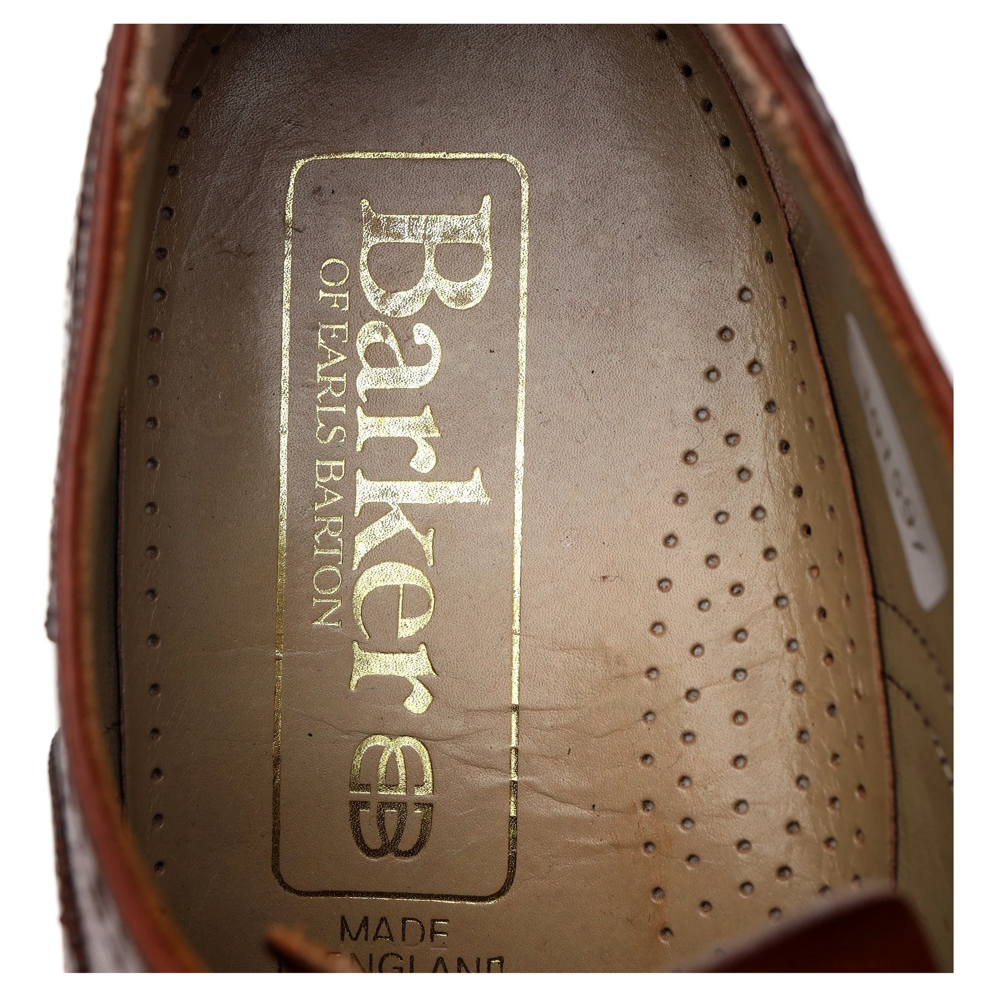 '682326' Tan Brown Leather Oxford Brogues UK 8 F - Image 6