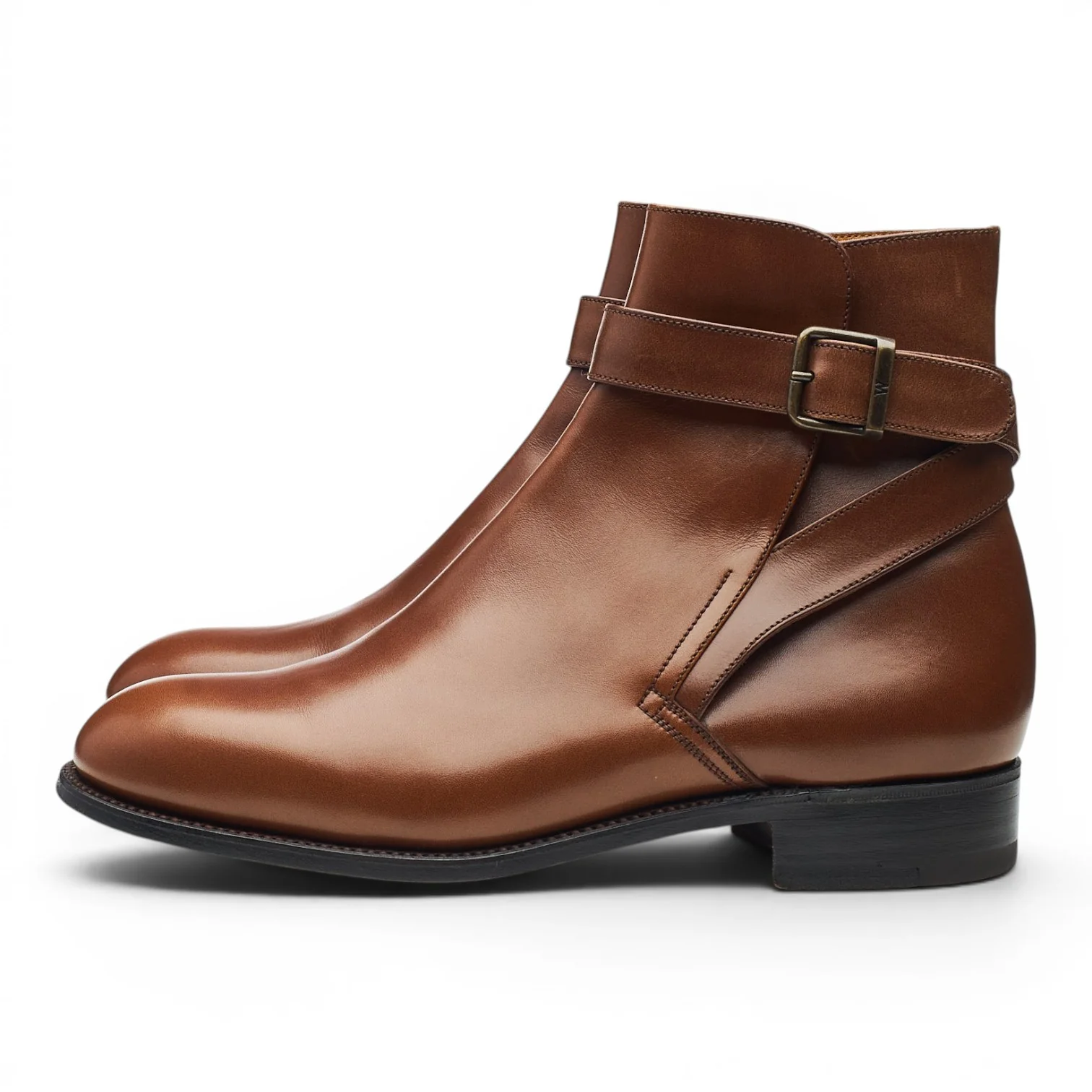 '722' Tan Brown Leather Jodhpur Boots 7.5 E UK 8 - Image 3