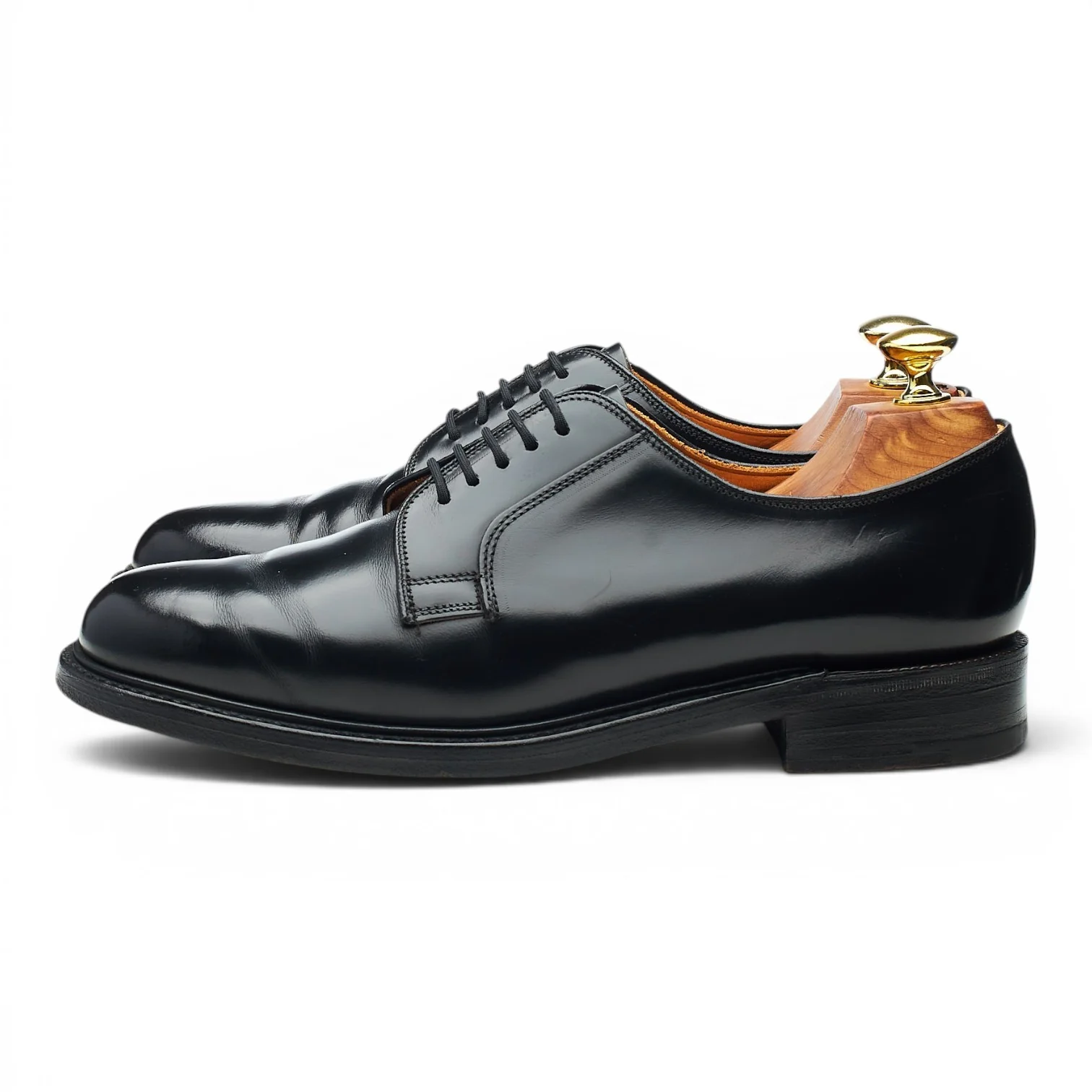'771' Black Leather Derby UK 7 F - Image 3