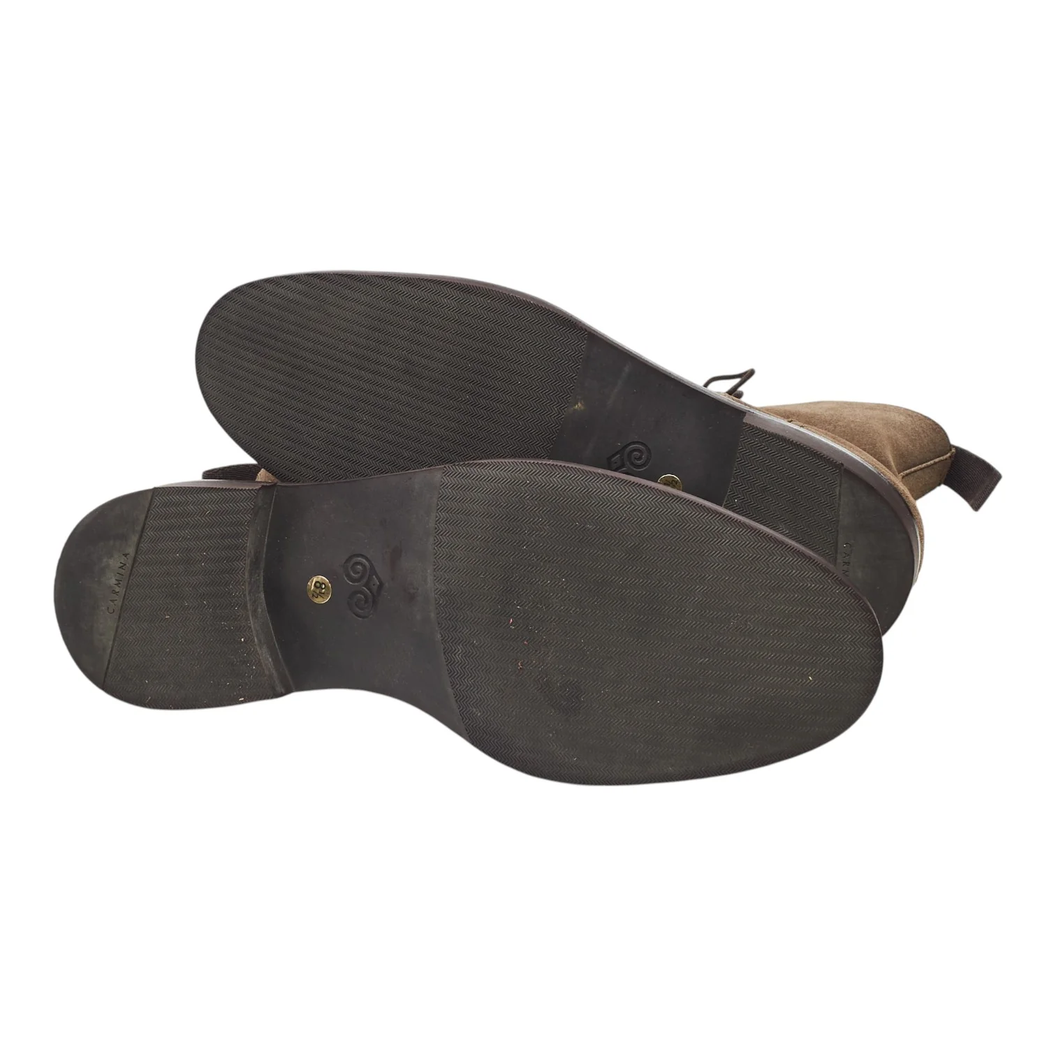 '80184' Brown Suede Cap Toe Boots UK 8 - Image 5