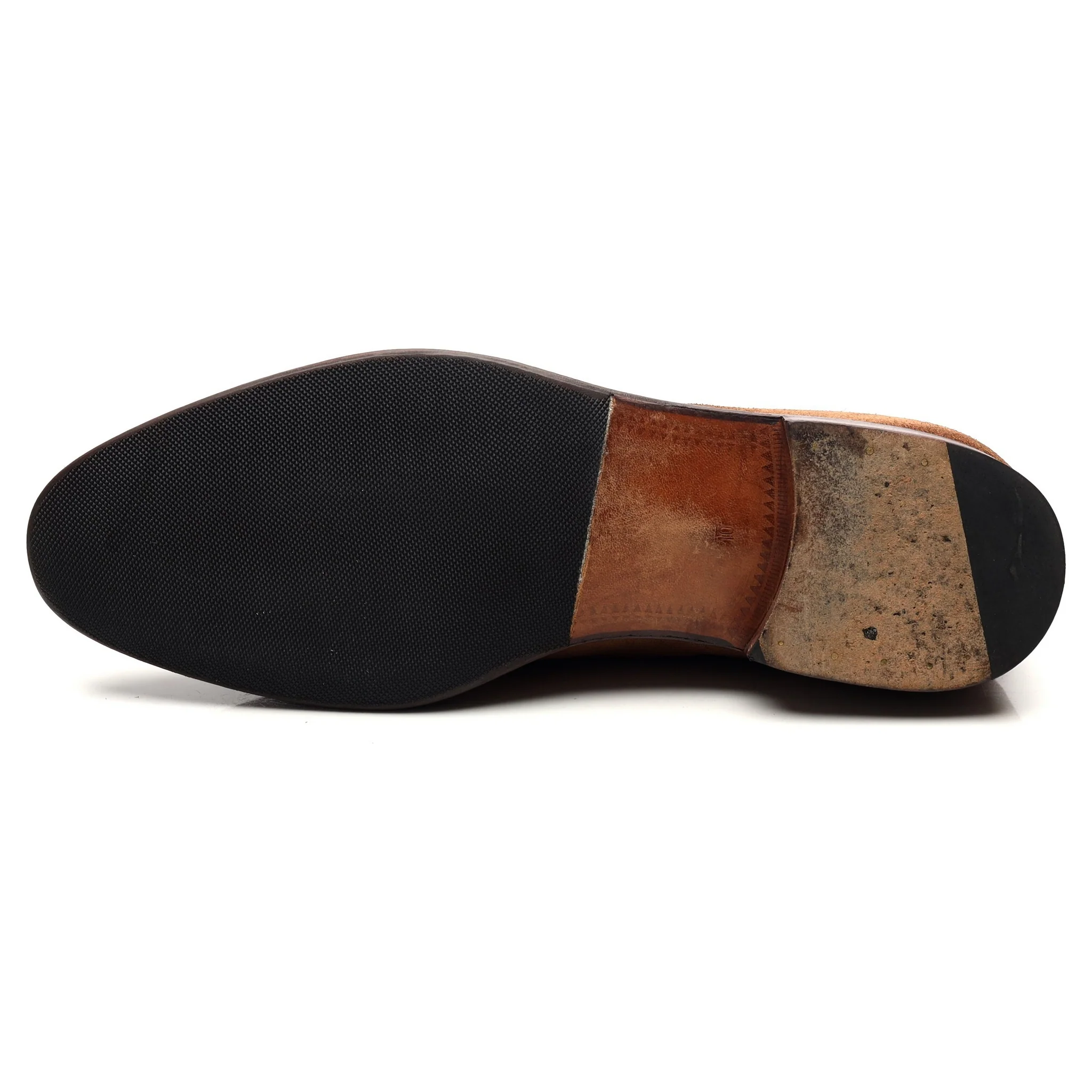 '80228' Tan Brown Suede String Loafer UK 10 EE - Image 10