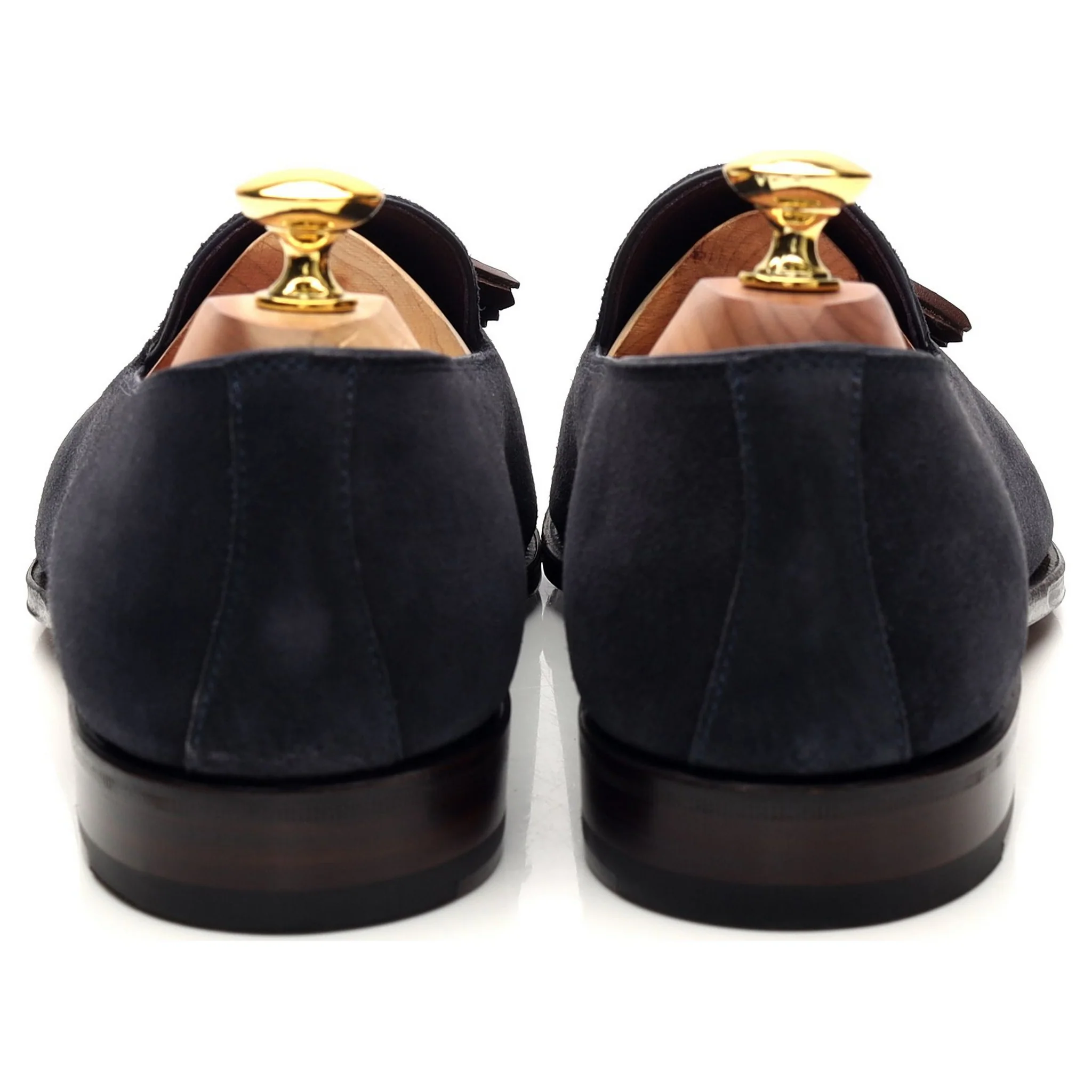 '80287' Navy Blue Suede Tassel Loafers UK 7 - 12 - Image 4