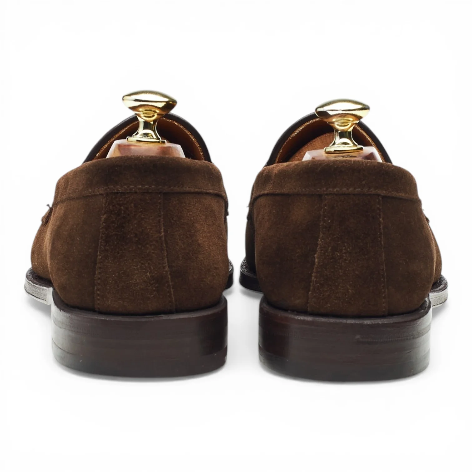 '9628' Dark Brown Suede Loafers UK 7 - Image 4