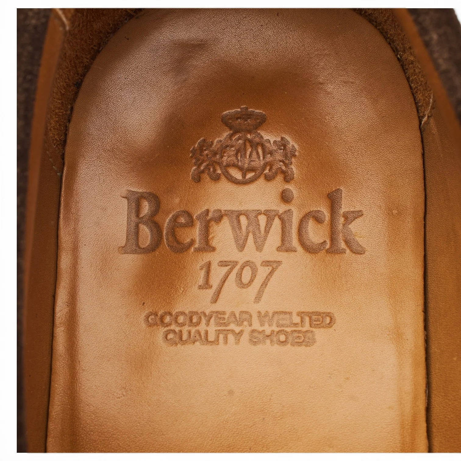 '9628' Dark Brown Suede Loafers UK 7 - Image 6