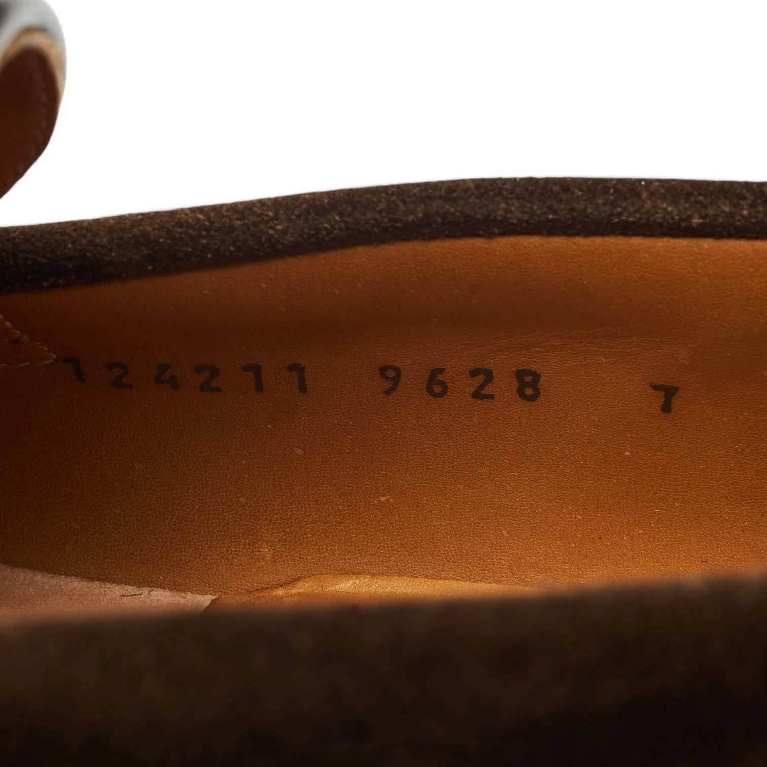 '9628' Dark Brown Suede Loafers UK 7 - Image 7