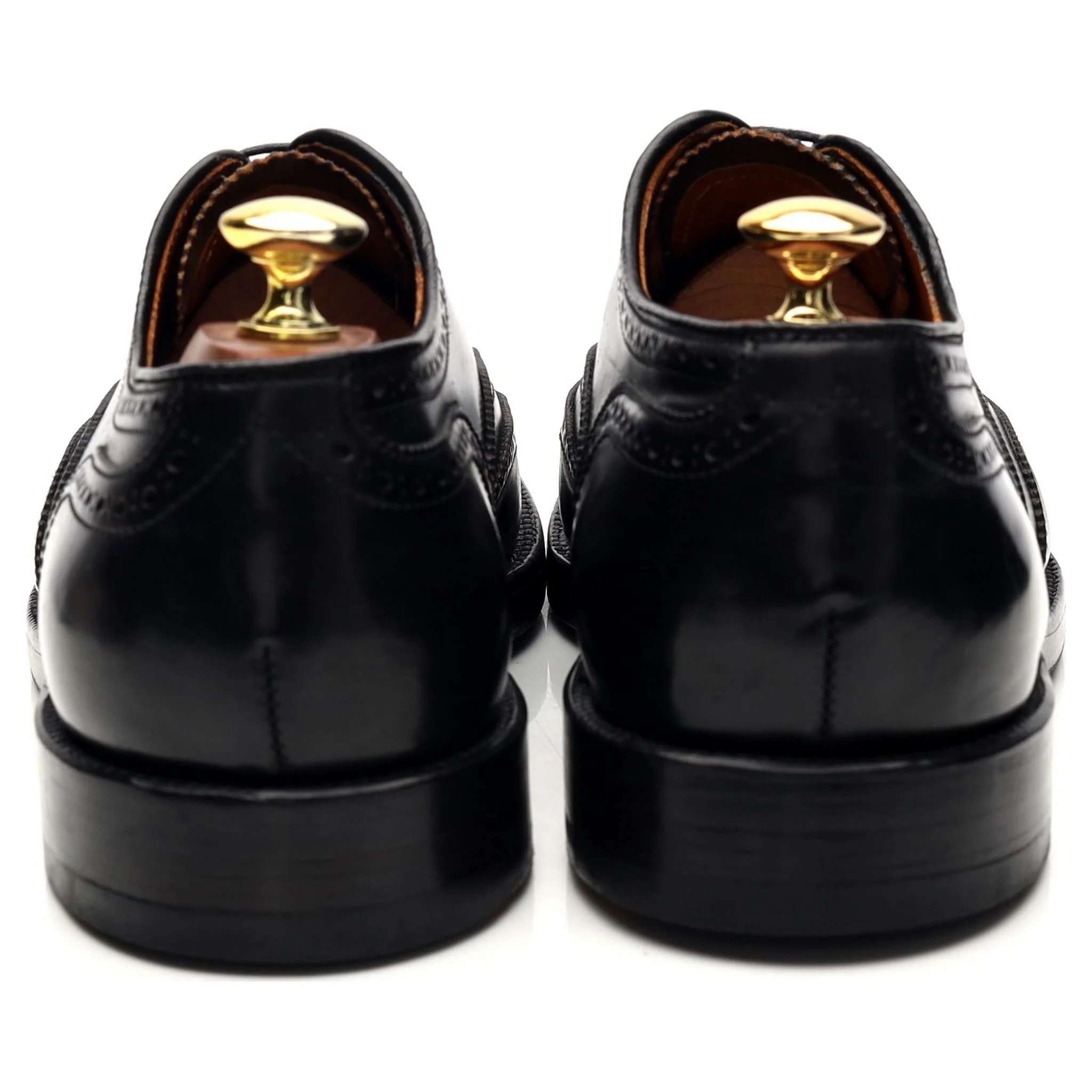 '9741' Black Cordovan Leather Oxford Brogues UK 7 US 8 D - Image 4