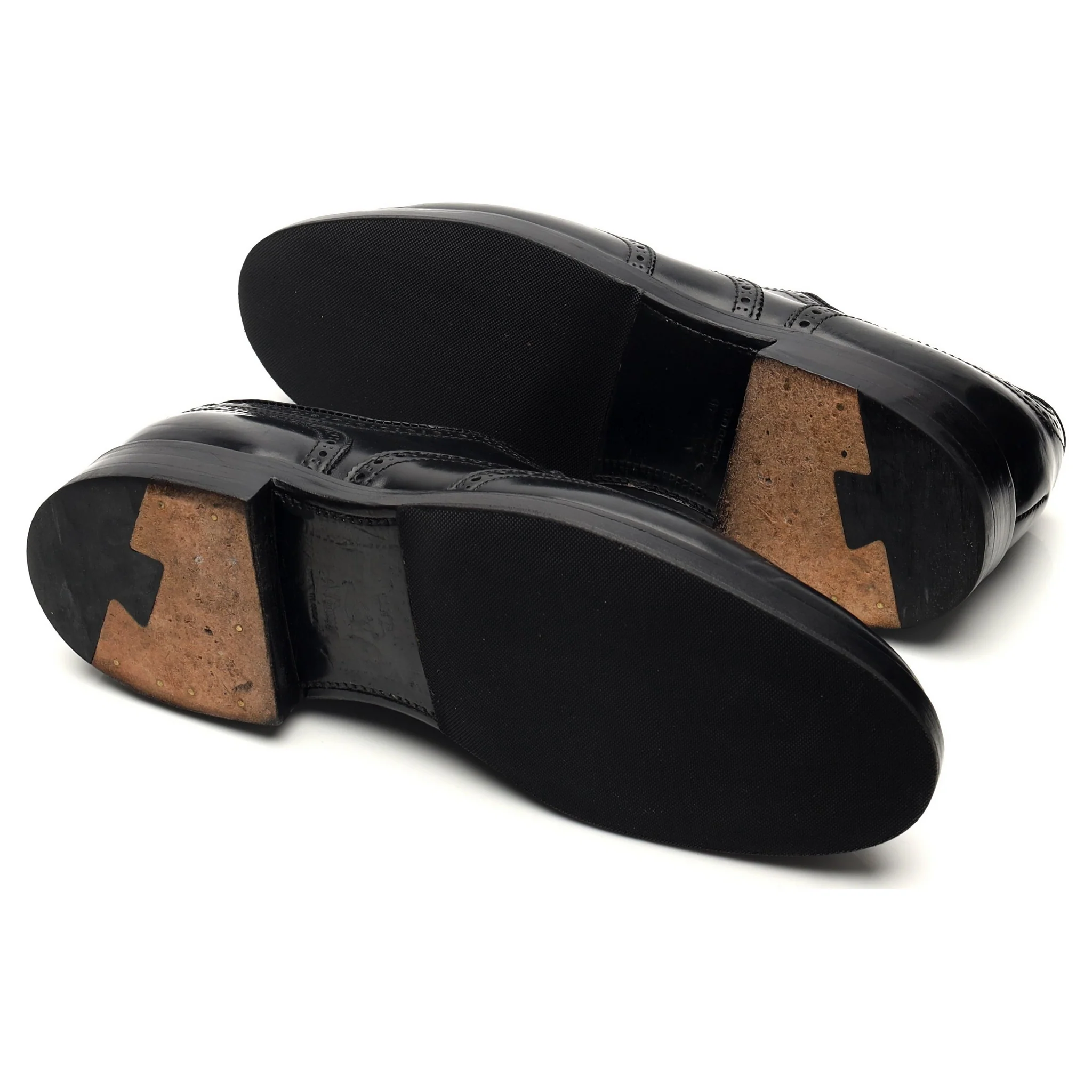 '9741' Black Cordovan Leather Oxford Brogues UK 7 US 8 D - Image 5