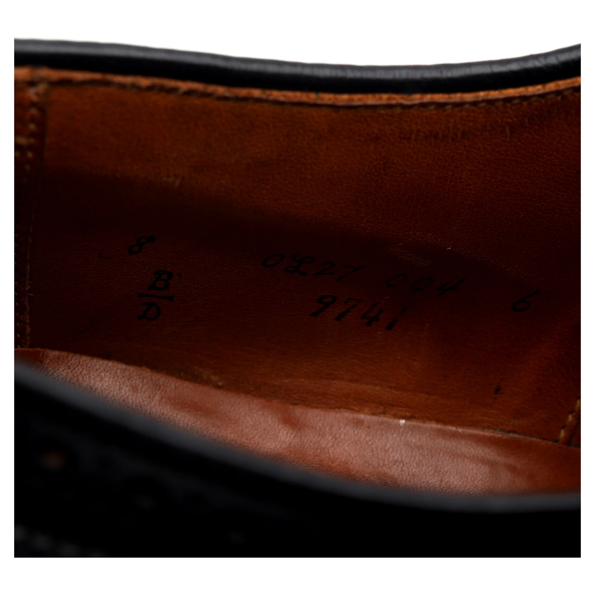 '9741' Black Cordovan Leather Oxford Brogues UK 7 US 8 D - Image 7