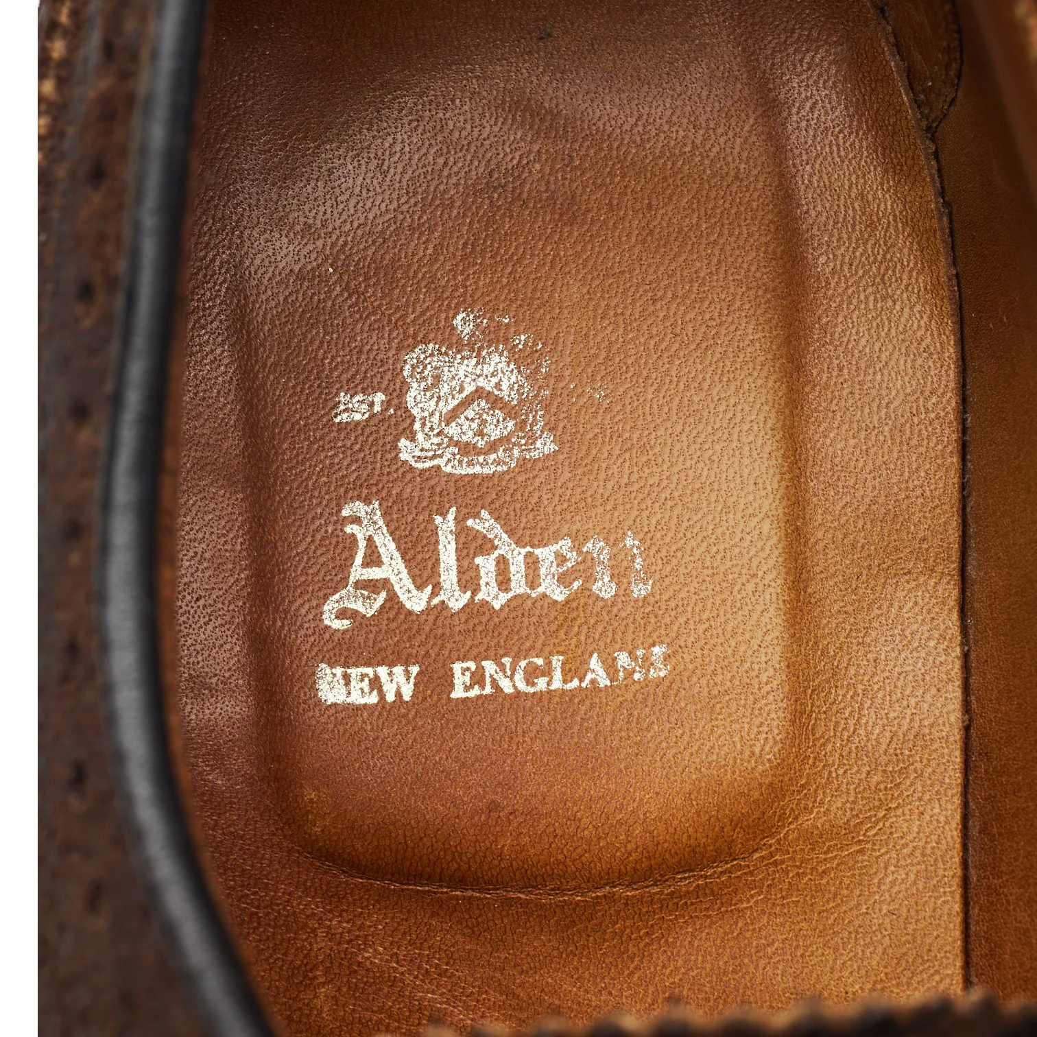 '97861' Dark Brown Waxed Suede Derby Brogues UK 9 US 9.5 E - Image 6