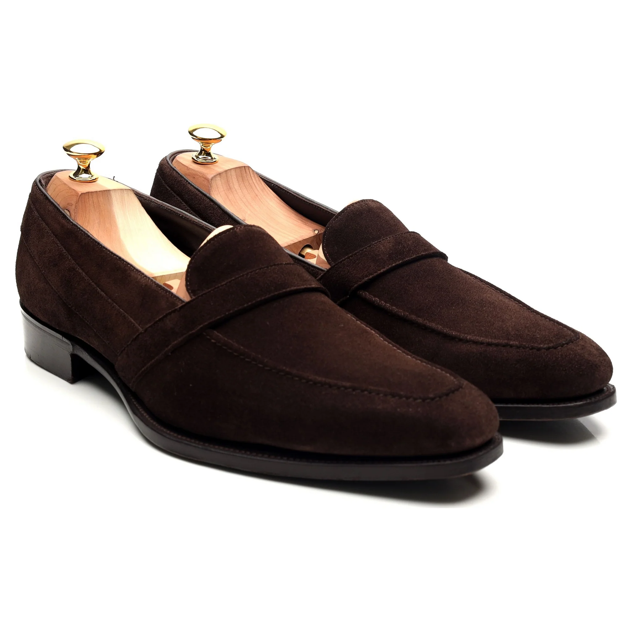 'Baron' Dark Brown Suede Loafers UK 11.5 E - Image 6