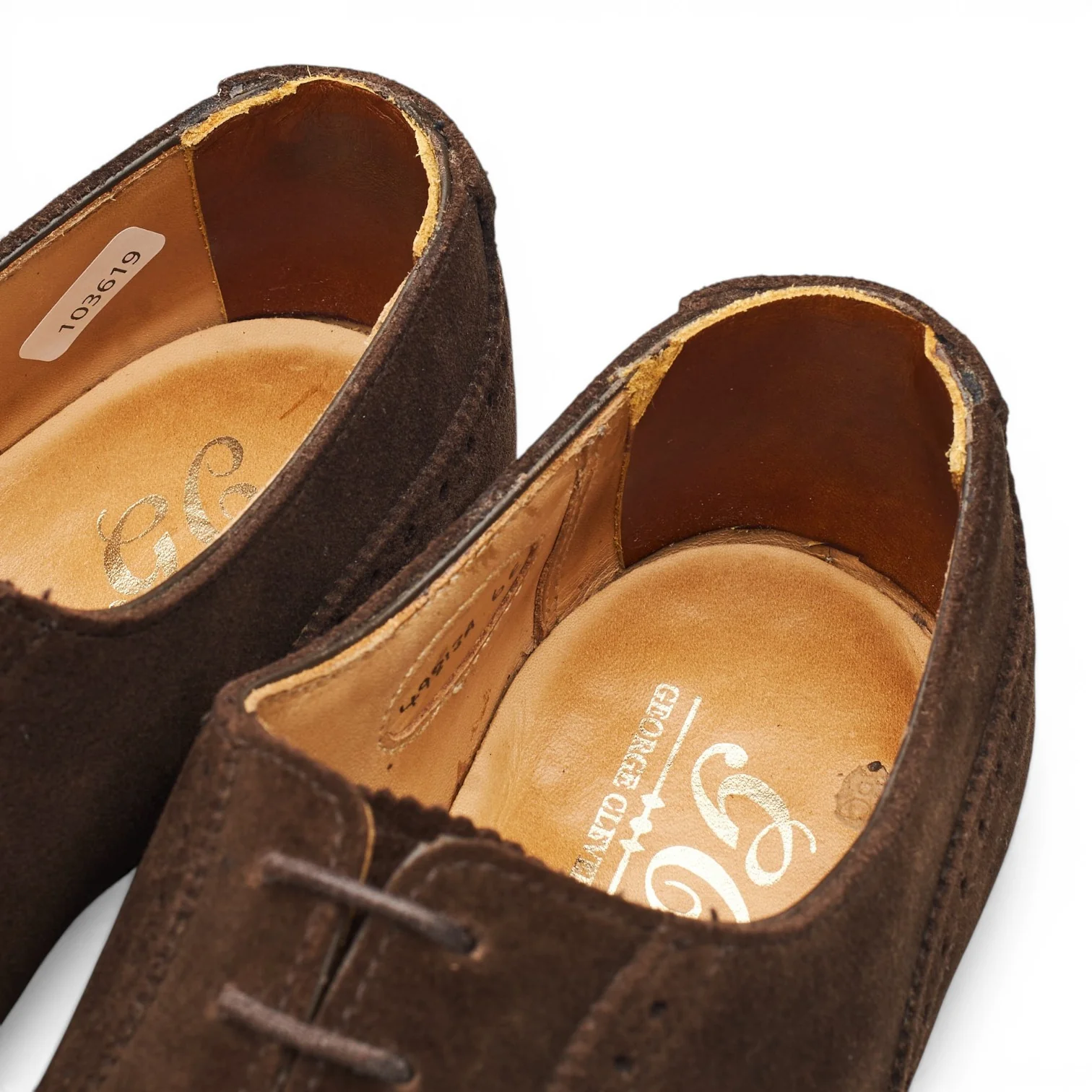 'Adam' Dark Brown Suede Oxford Brogues UK 6 E - Image 5
