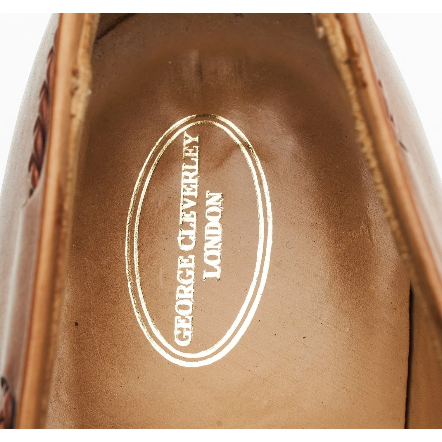 'Aidan' Tan Brown Leather Tassel Loafers UK 10.5 E - Image 7