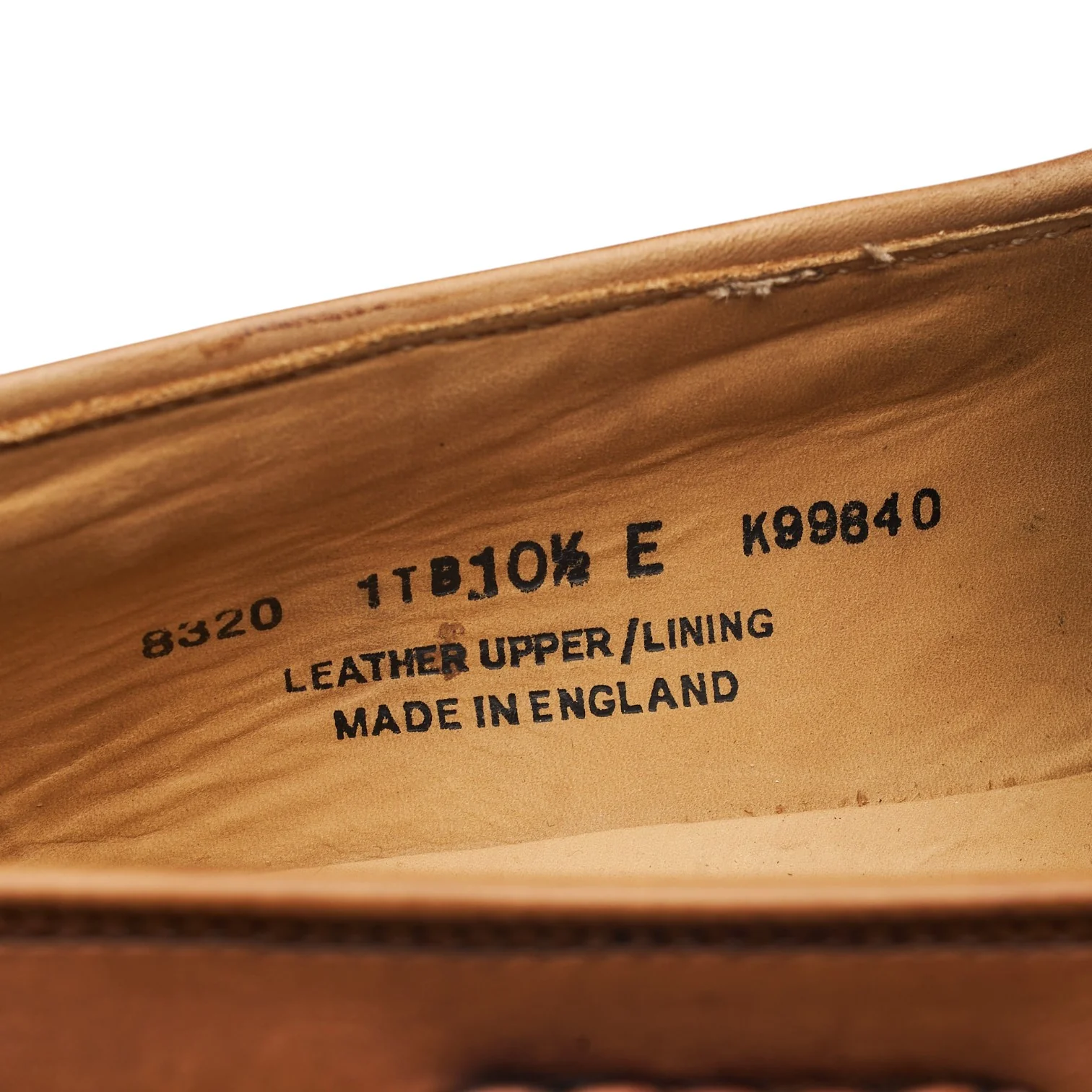 'Aidan' Tan Brown Leather Tassel Loafers UK 10.5 E - Image 8
