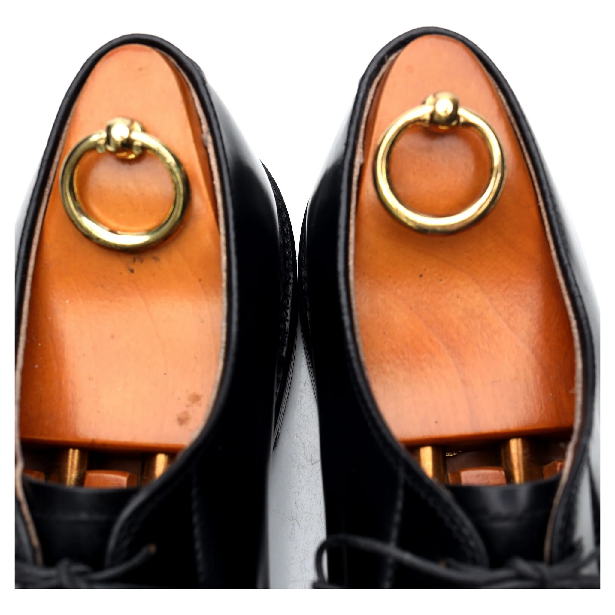 '9901' Black Cordovan Leather Derby UK 8 US 8.5 - Image 10