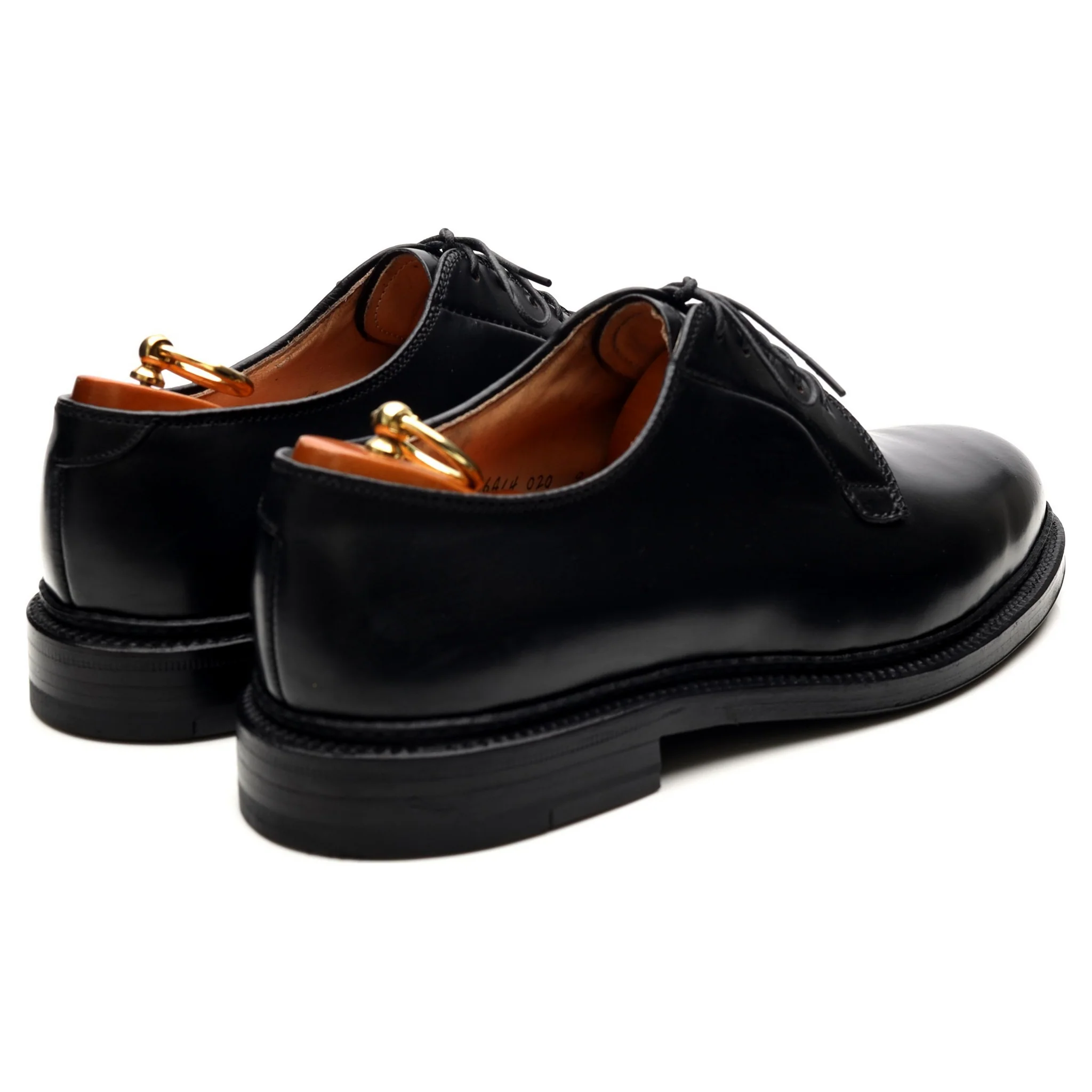 '9901' Black Cordovan Leather Derby UK 8 US 8.5 - Image 5