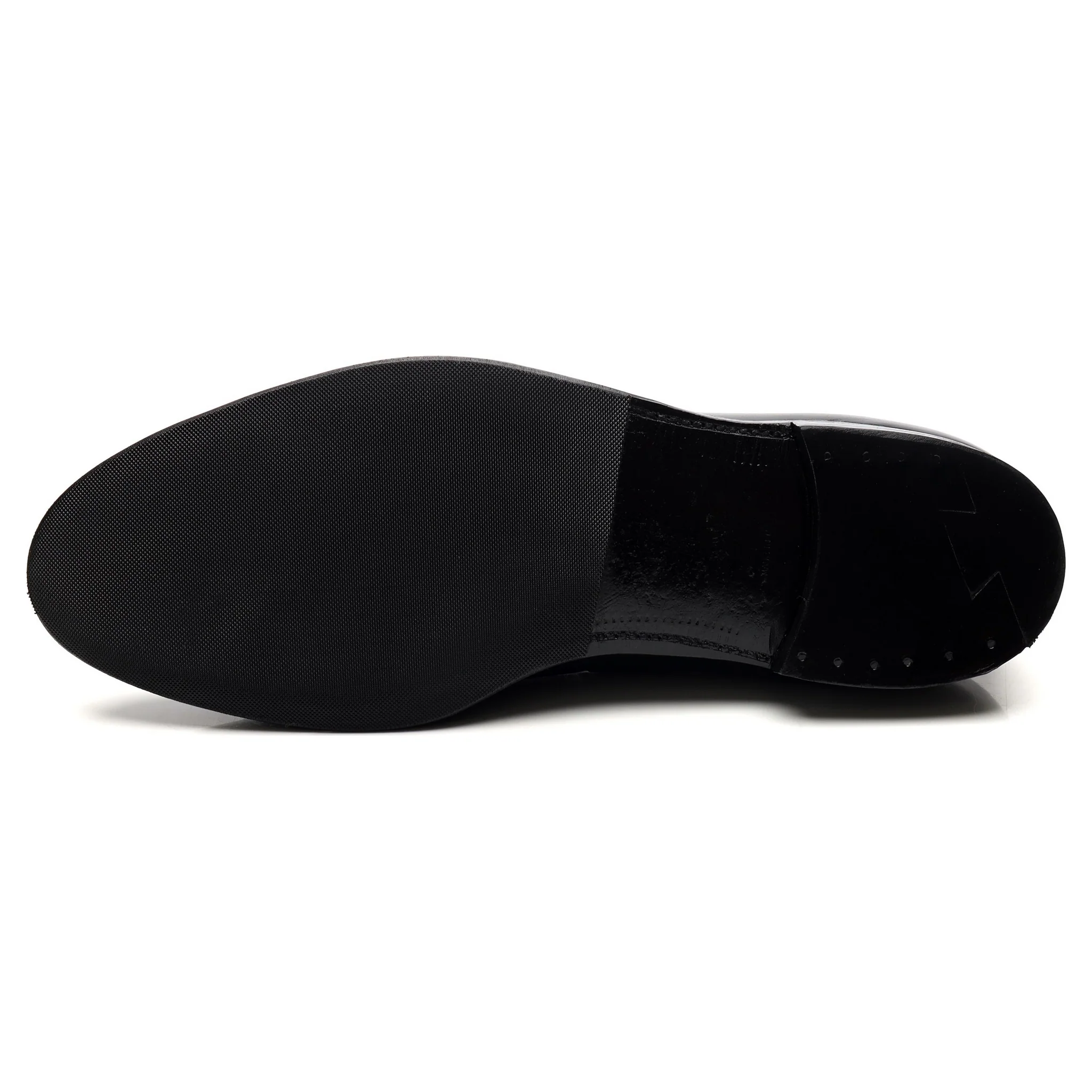 '660' Black Leather Tassel Loafers UK 11 US 11.5 D - Image 10