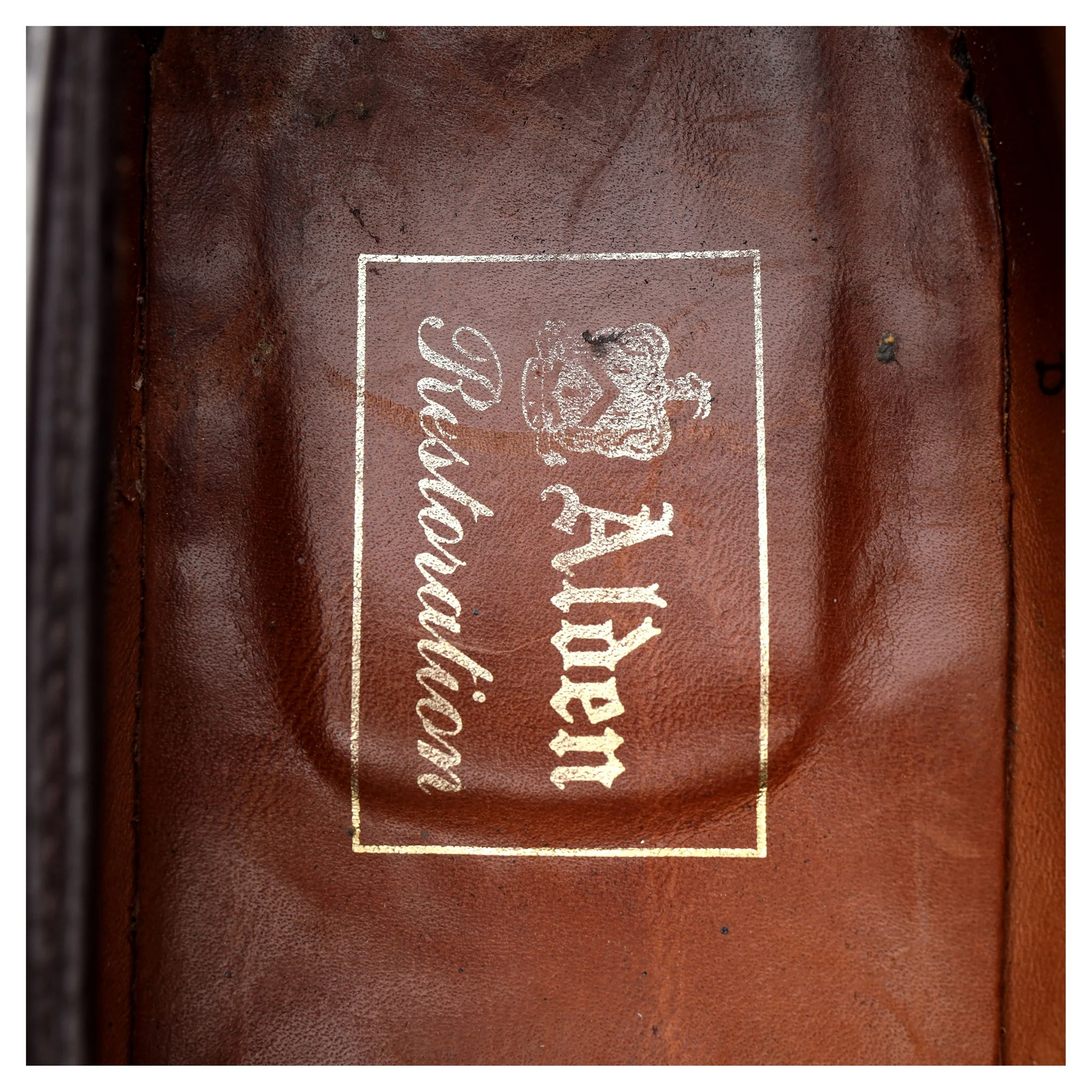 '684' Burgundy Cordovan Leather Loafers UK 10 US 10.5 - Image 12