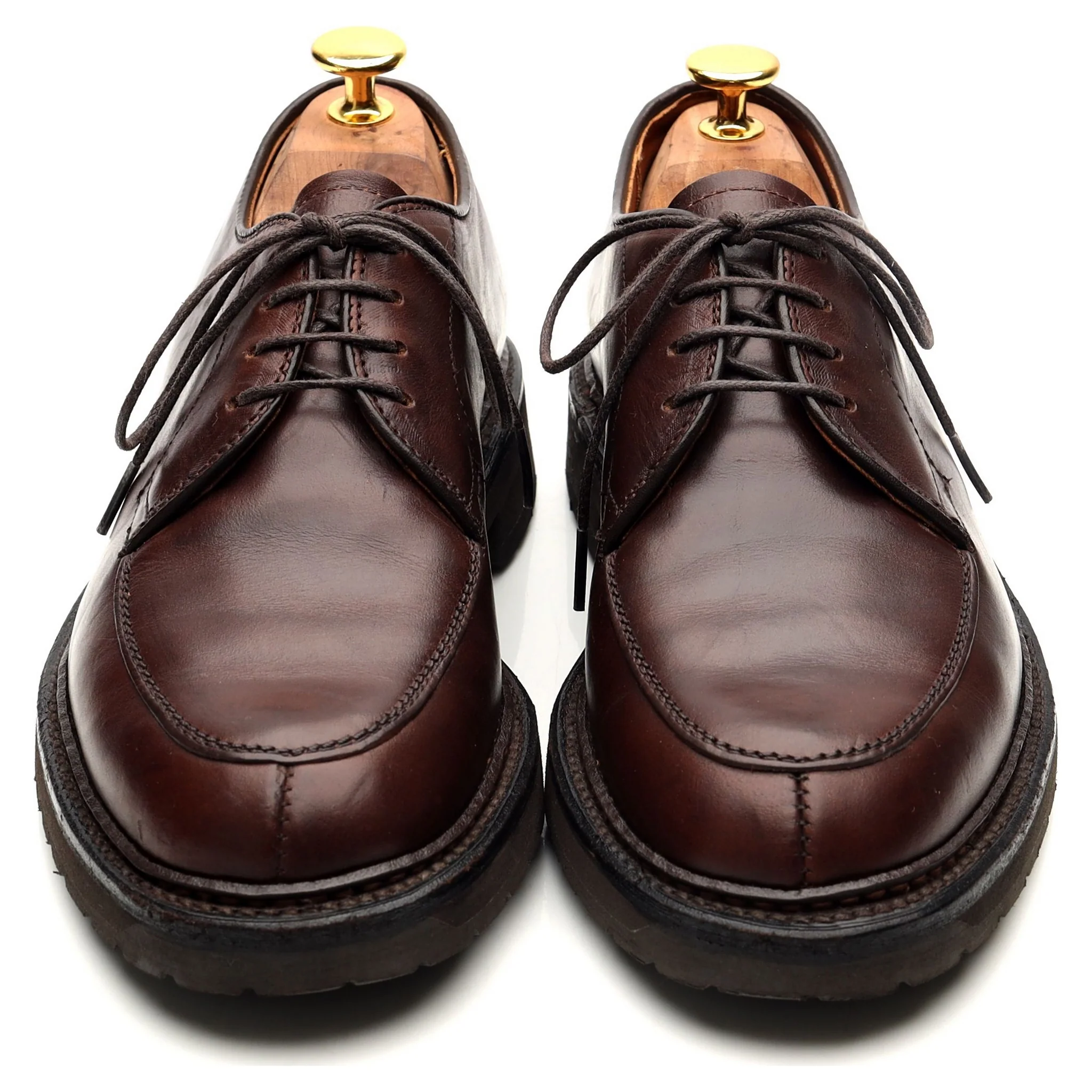 '7118S' Brown Leather Split Toe Derby UK 5.5 US 6 - Image 9