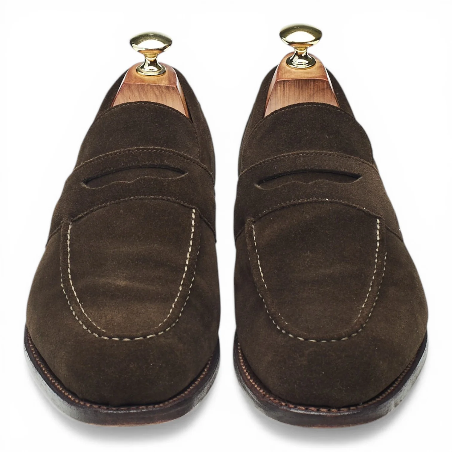 'Aldgate' Dark Brown Suede Loafers UK 7 F - Image 2